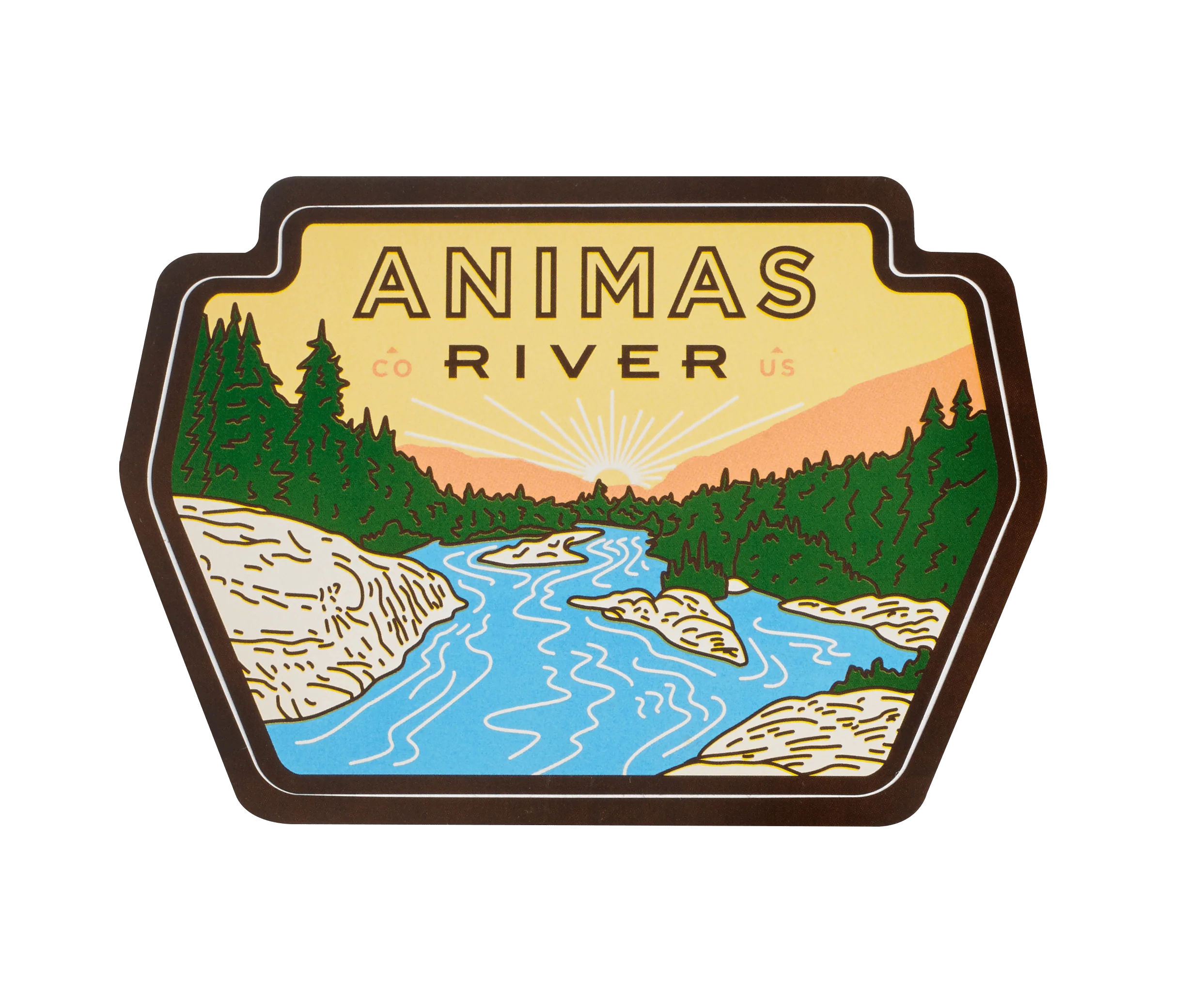 Animas River Sticker
