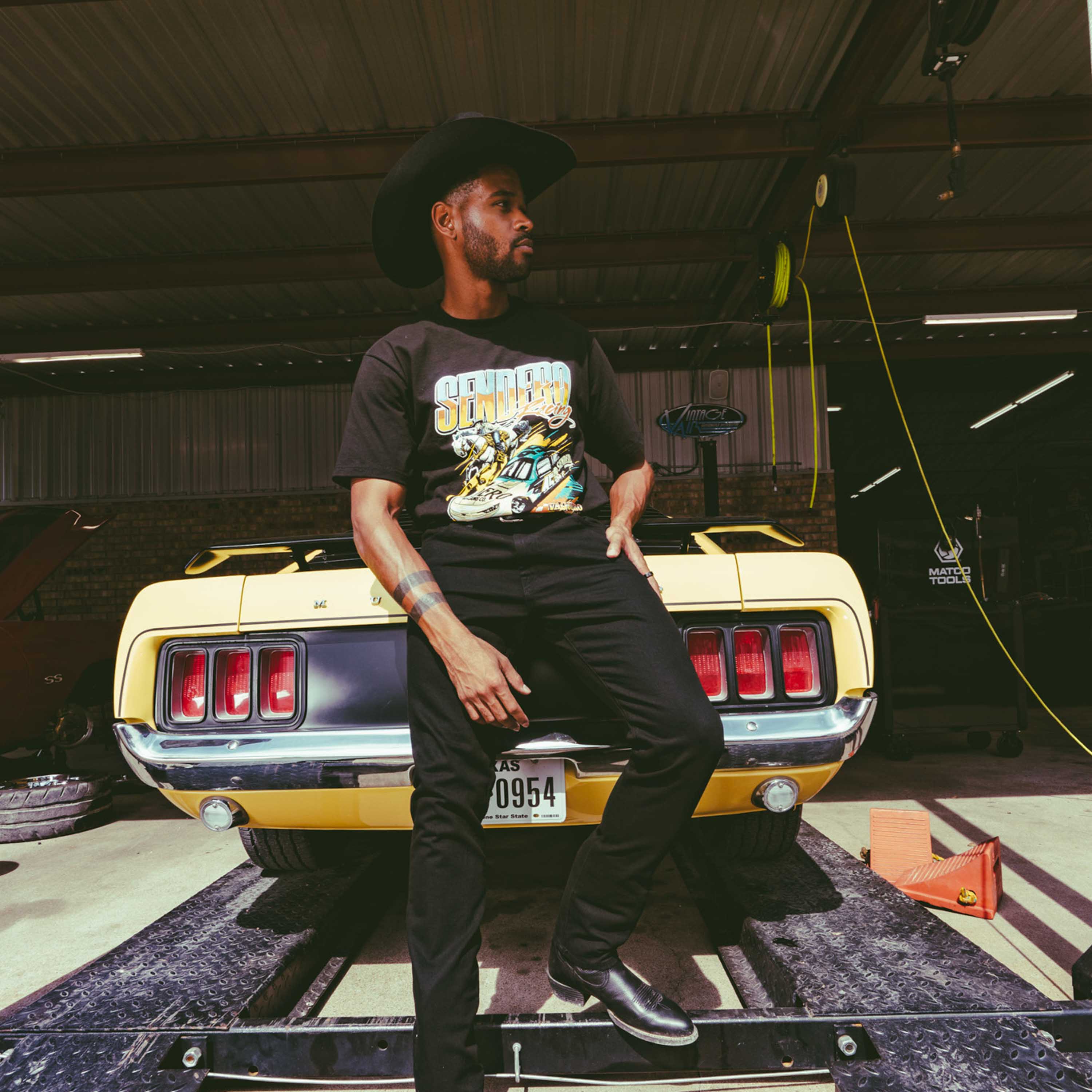 Brad Perez x Sendero Racing Vintage T-Shirt - Image 5