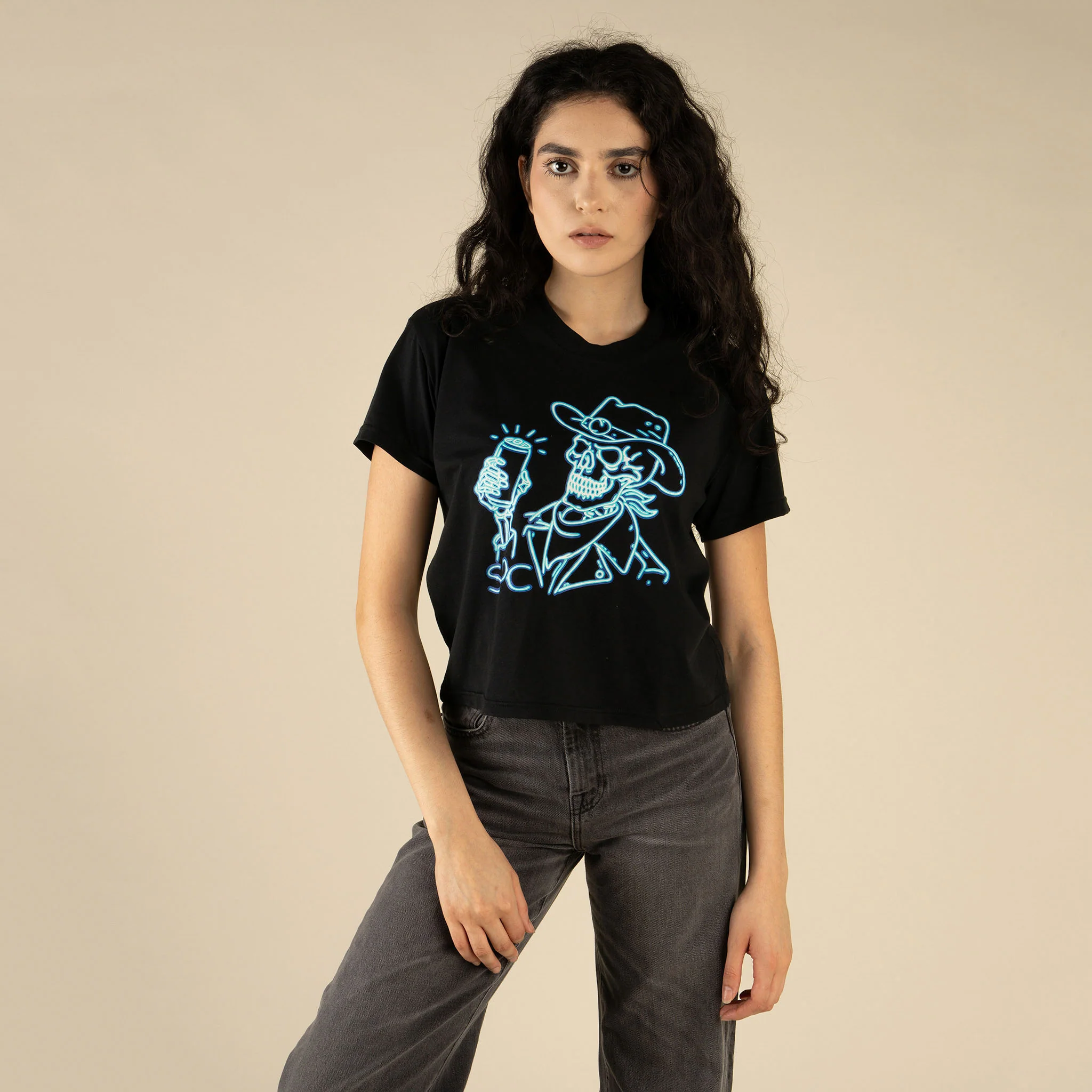 Broadway Bones Boxy Tee