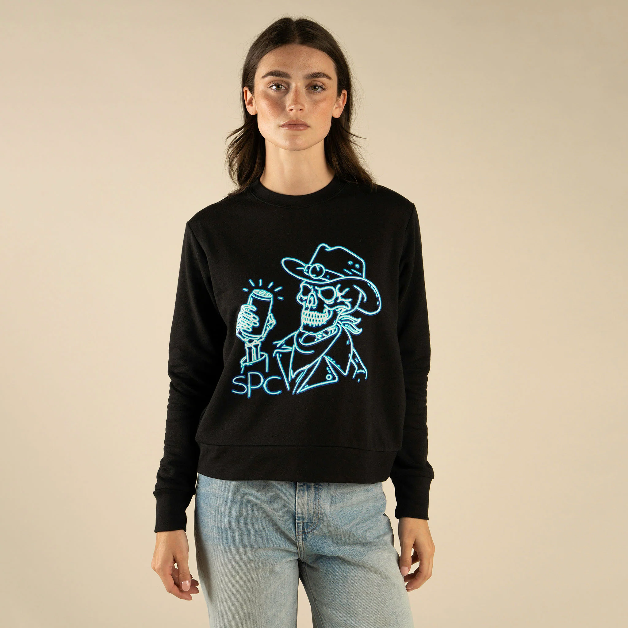 Broadway Bones Drop Shoulder Sweatshirt