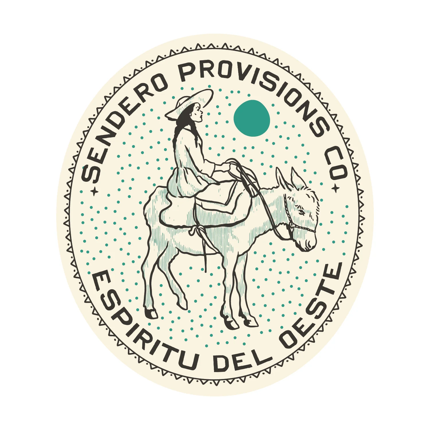 Burro Lady Sticker