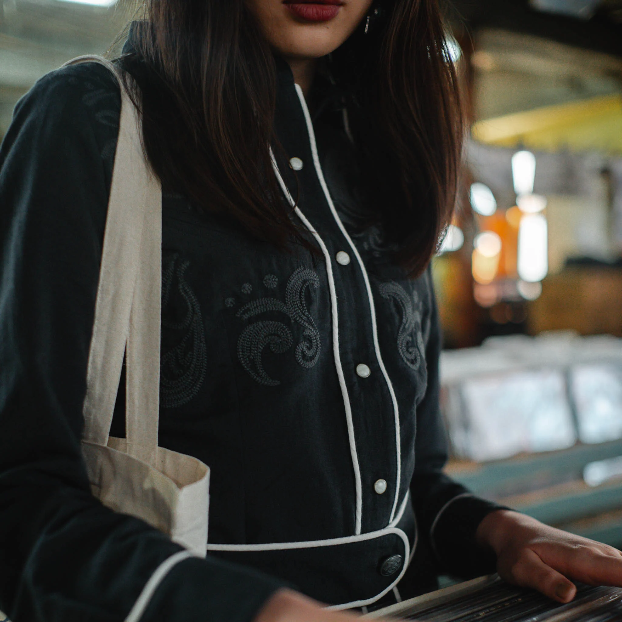 Calamity Pearl Snap Long Sleeve Shirt - Image 3