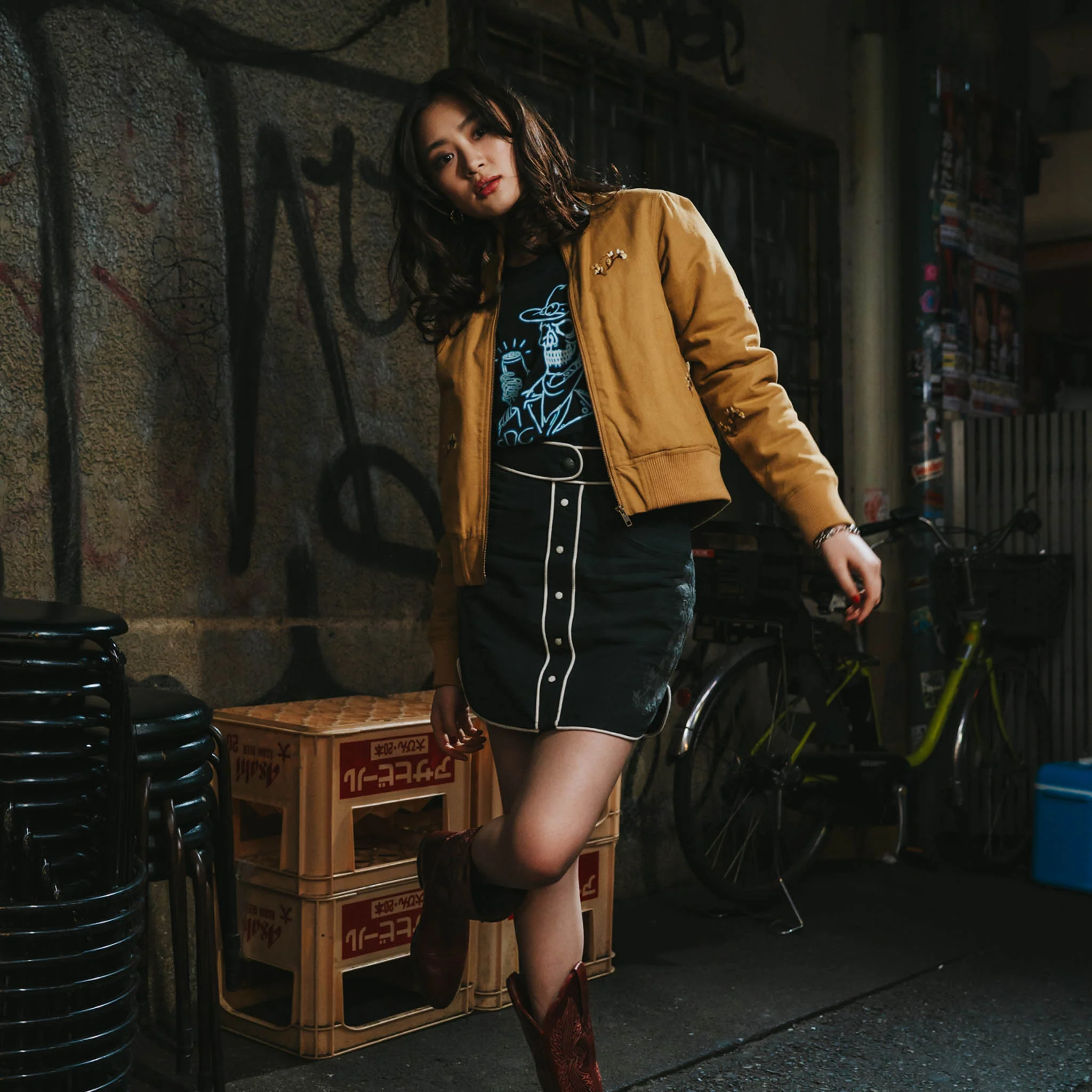 Calamity Pearl Snap Skirt - Image 5