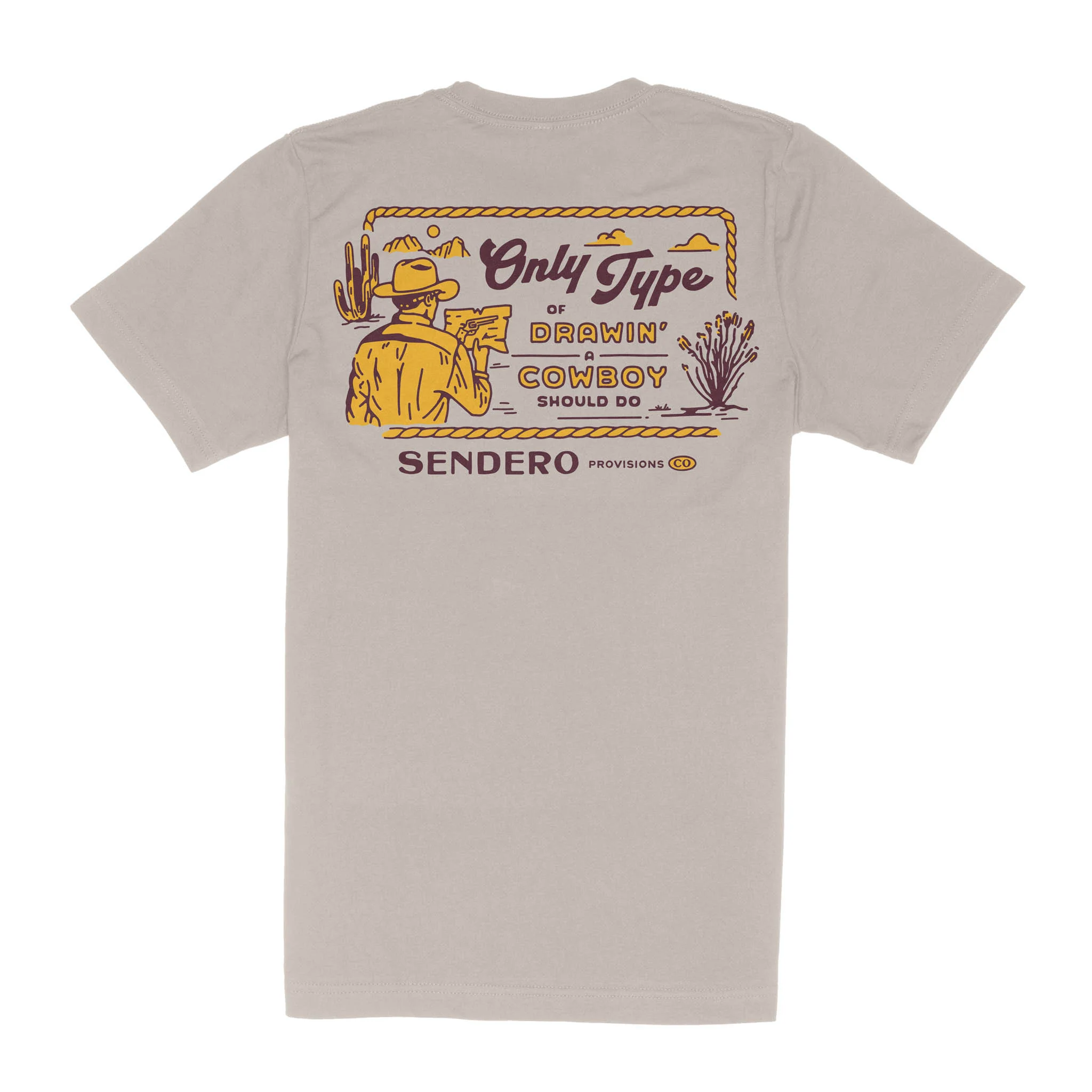 Cowboy Drawin' T-Shirt - Image 3