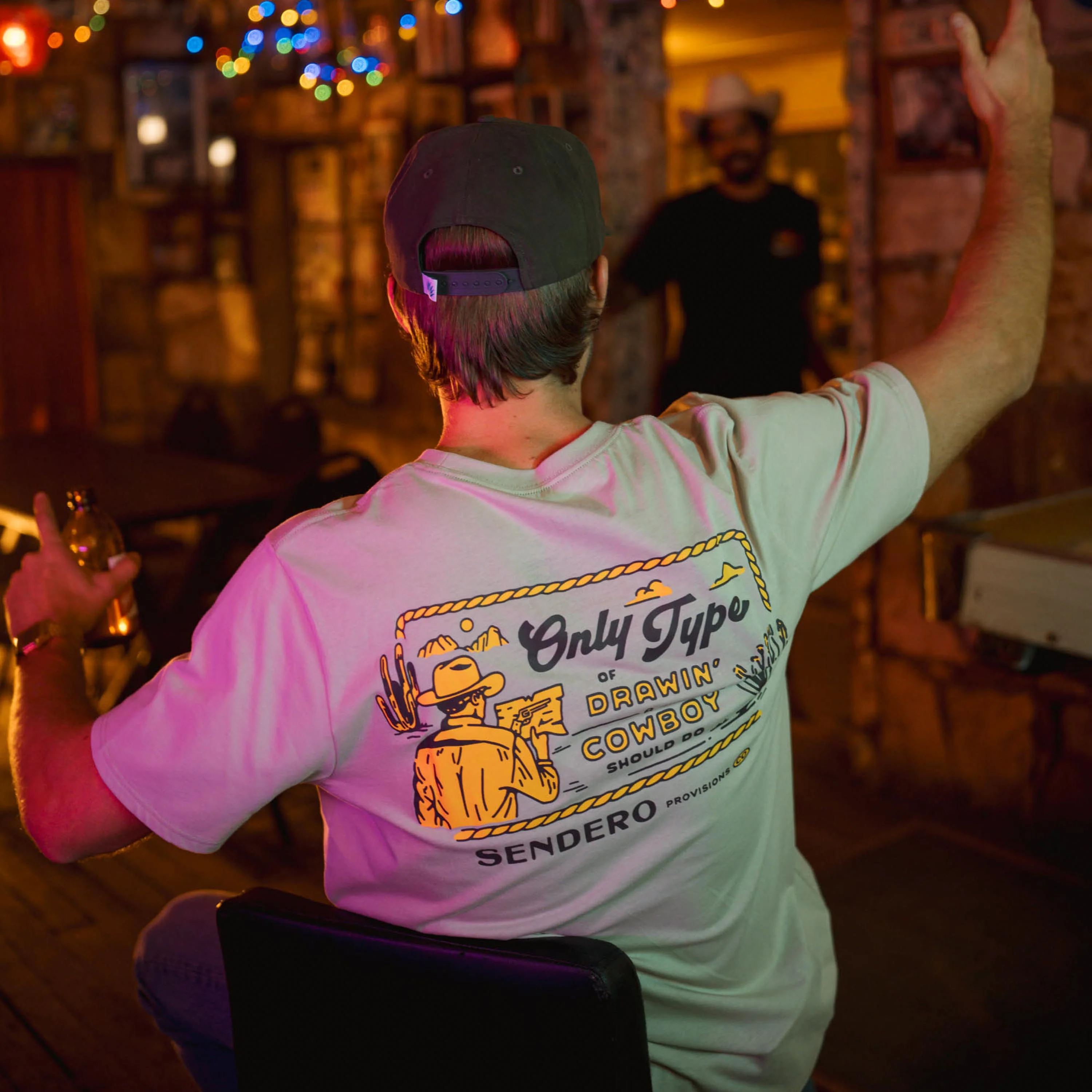 Cowboy Drawin' T-Shirt - Image 4