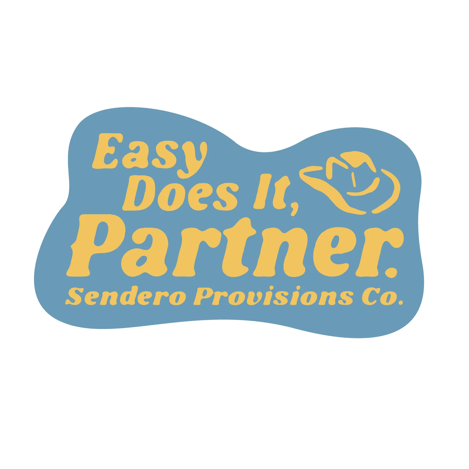 Easy Does It Sticker