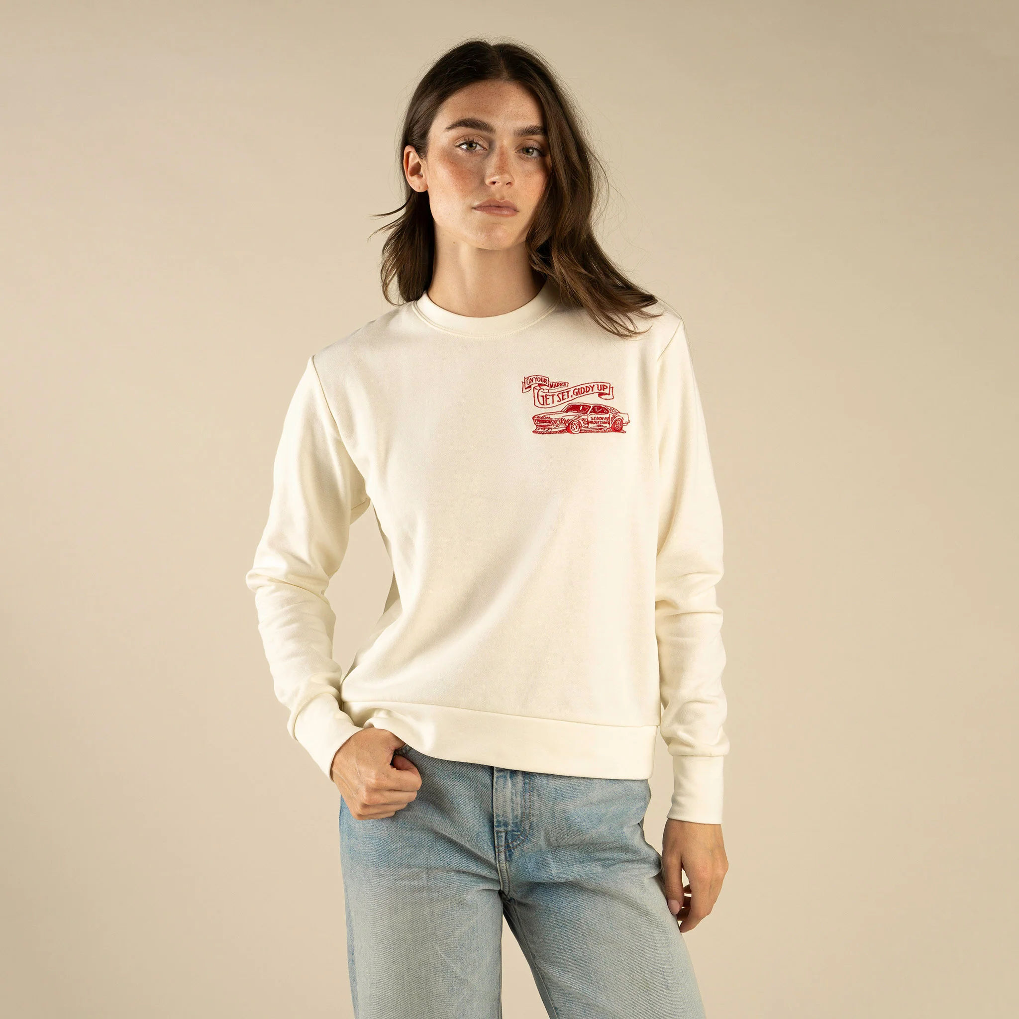 Giddy Up Drop Shoulder Sweatshirt