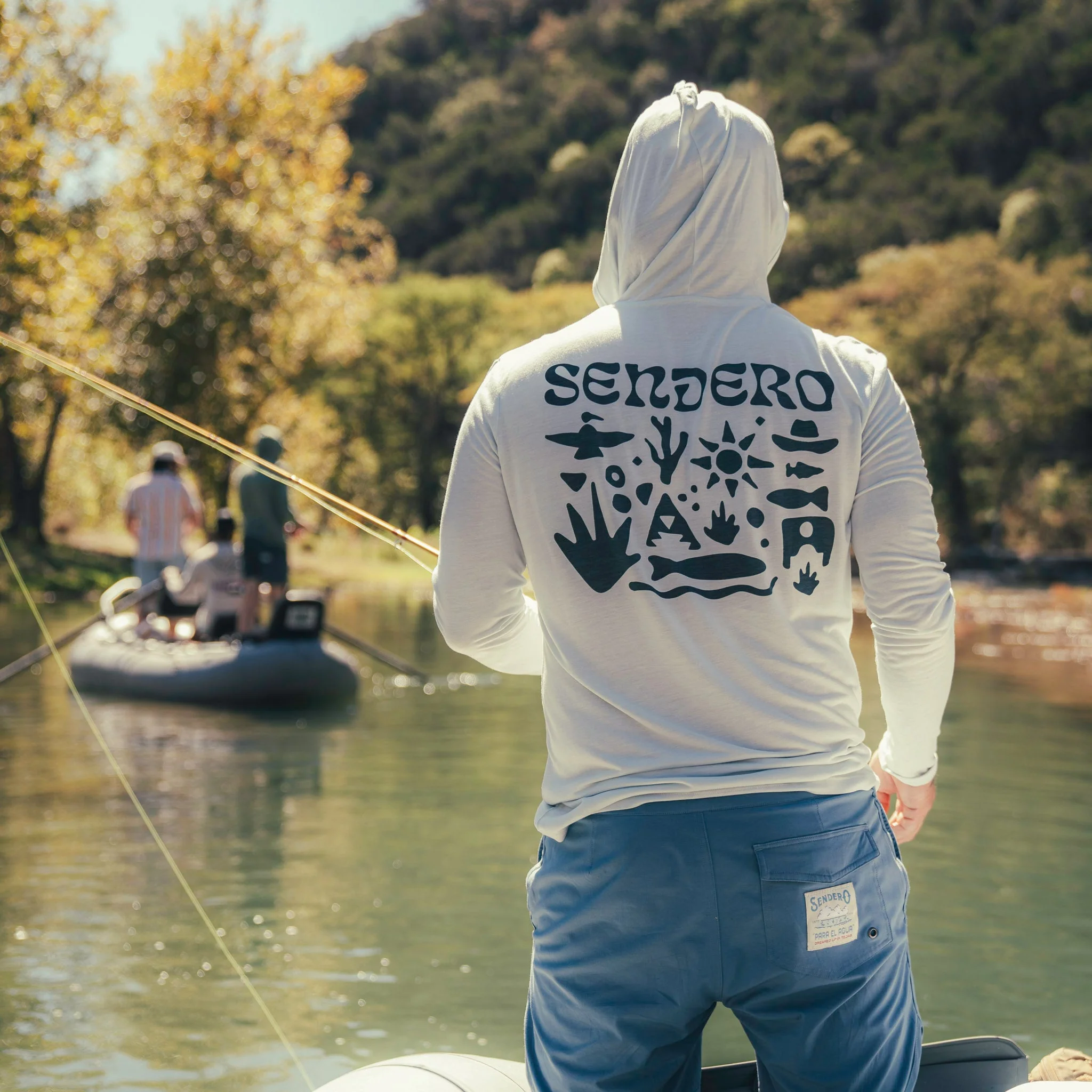 Yucatan Bamboo Hoodie Tech Shirt - Image 29