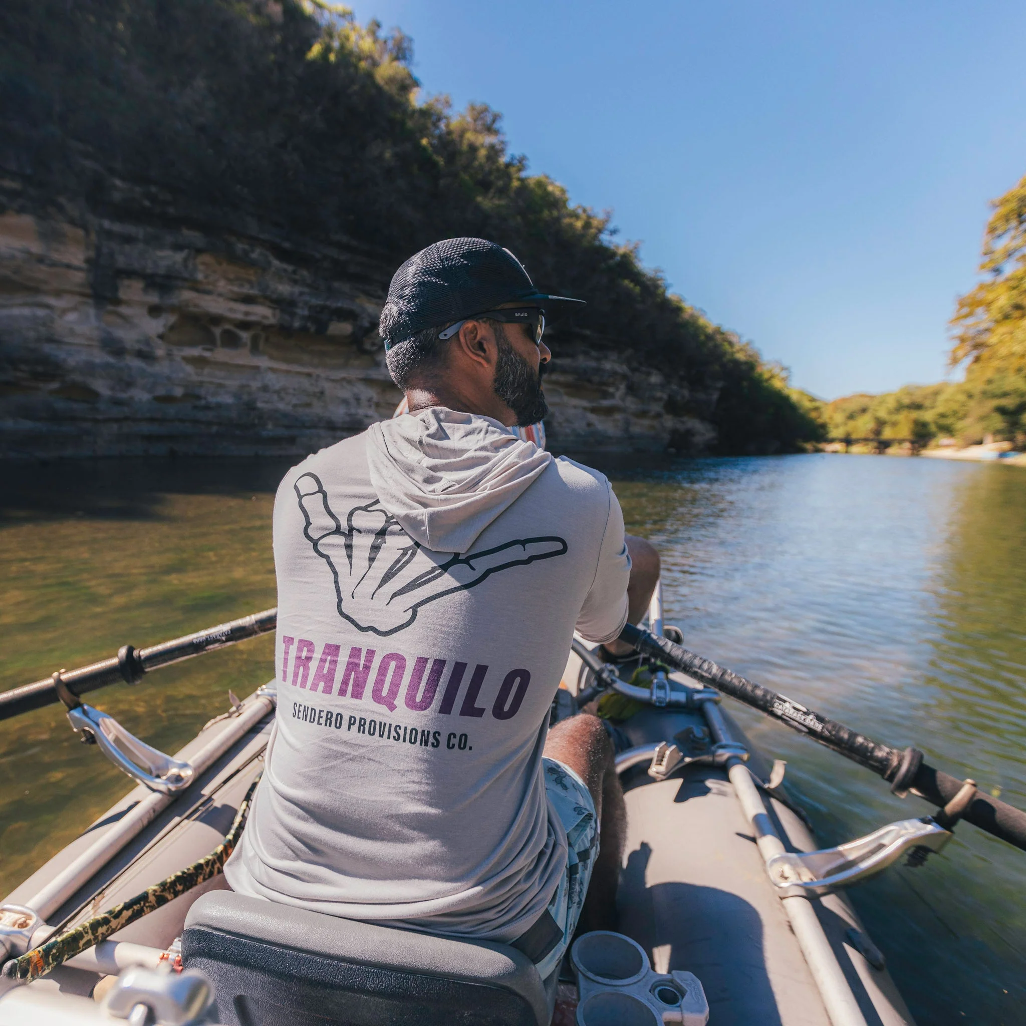 Yucatan Bamboo Hoodie Tech Shirt - Image 6