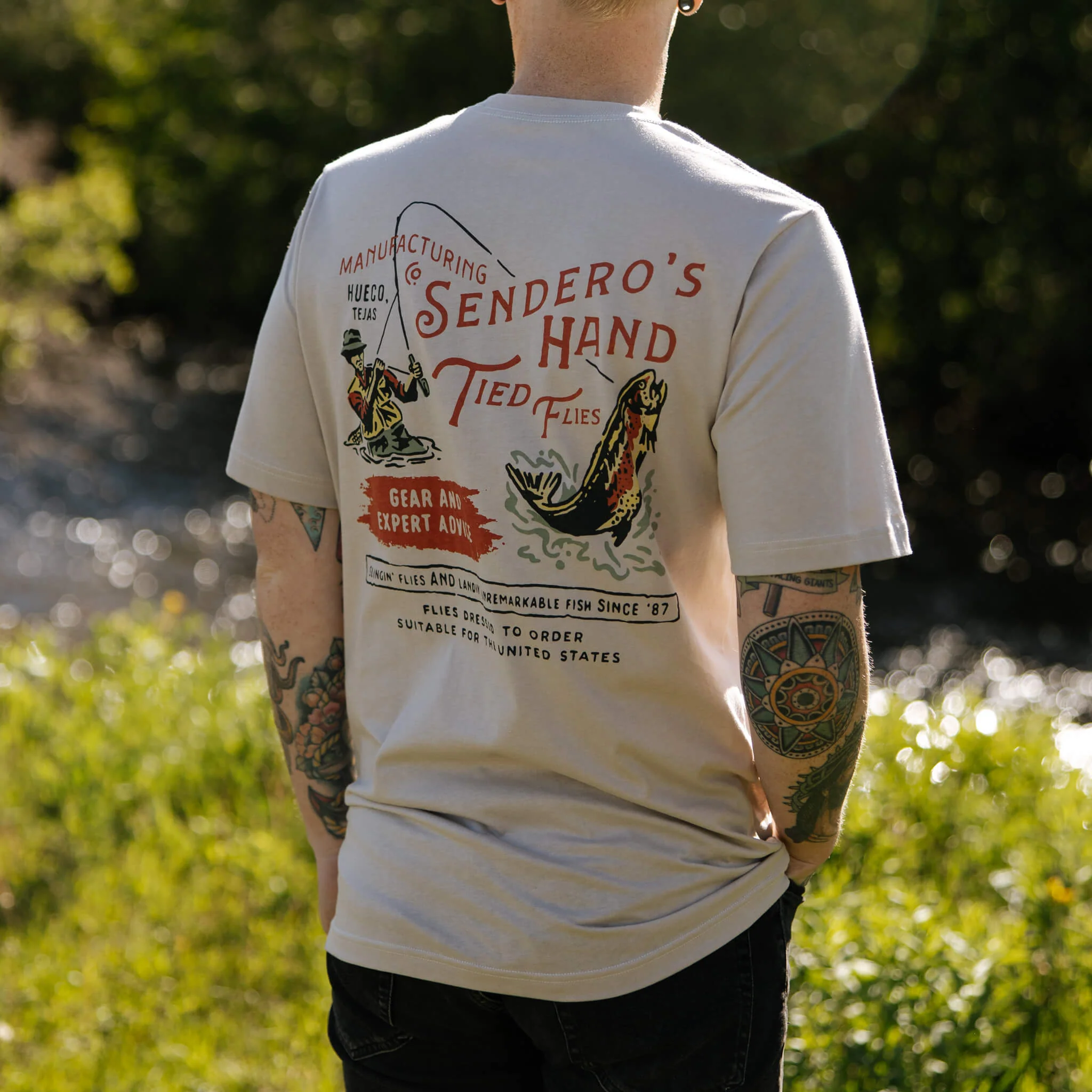 Hand Tied Flies T-Shirt - Image 8