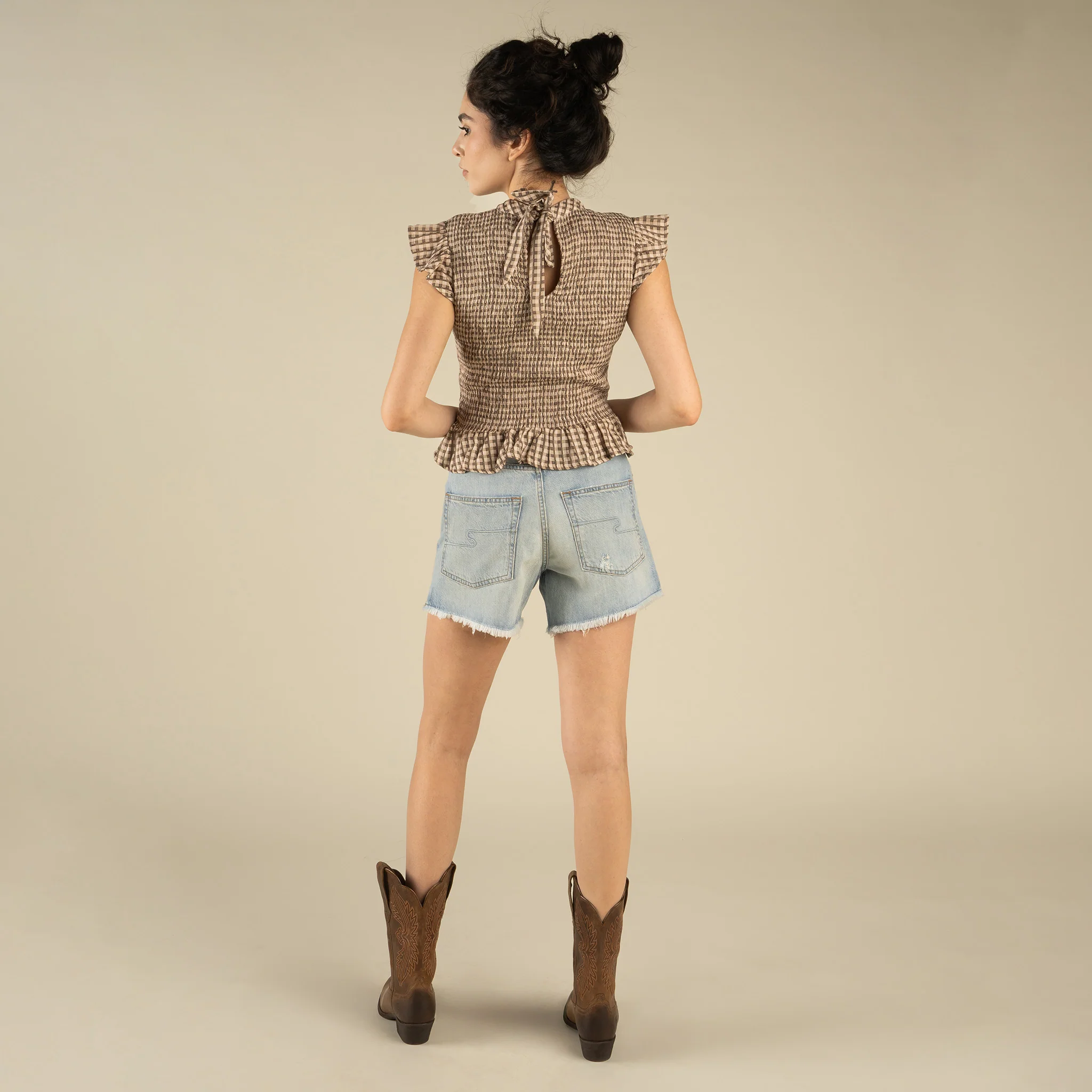 Junia Low Waist Denim Short - Image 5