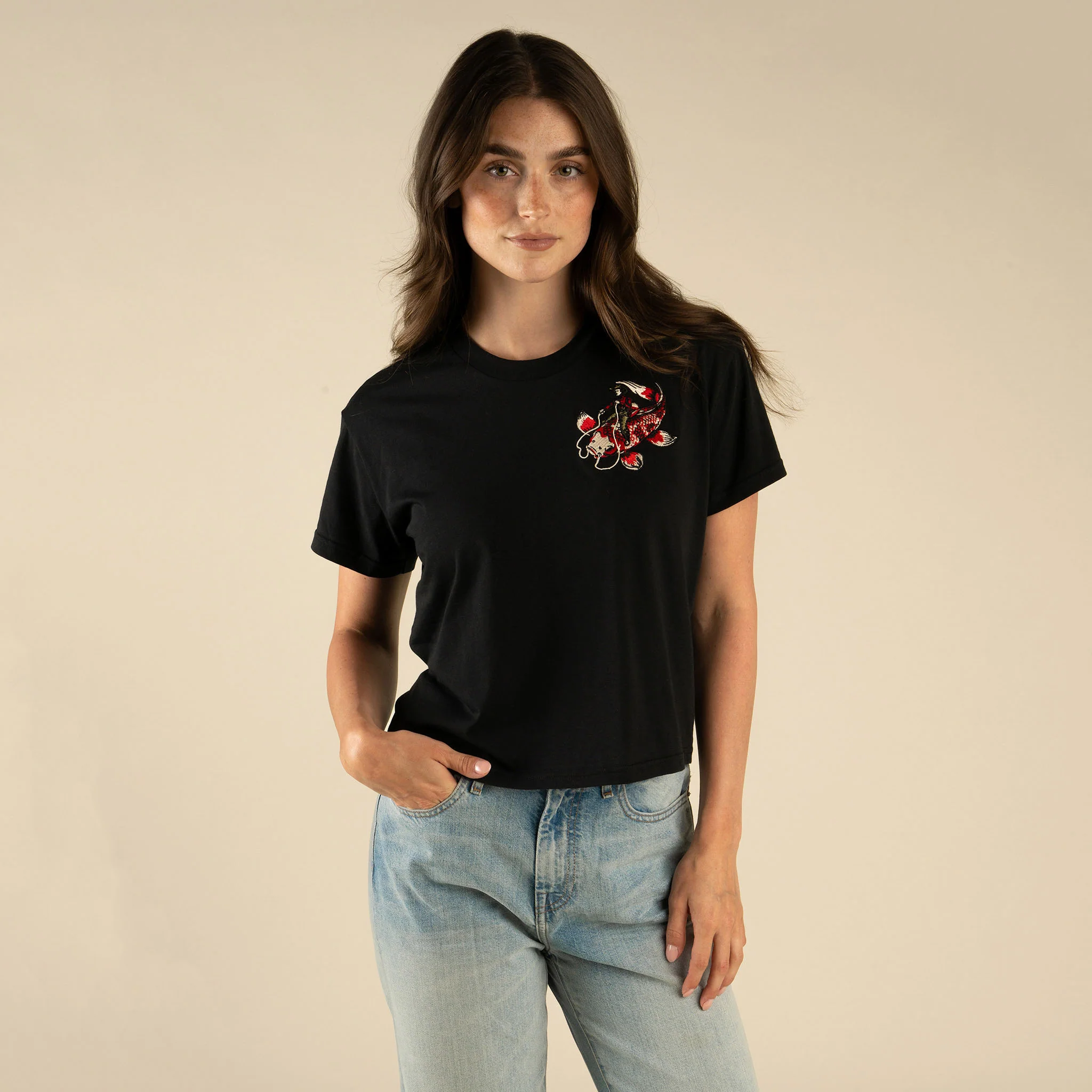 Koi Bronc Boxy Tee