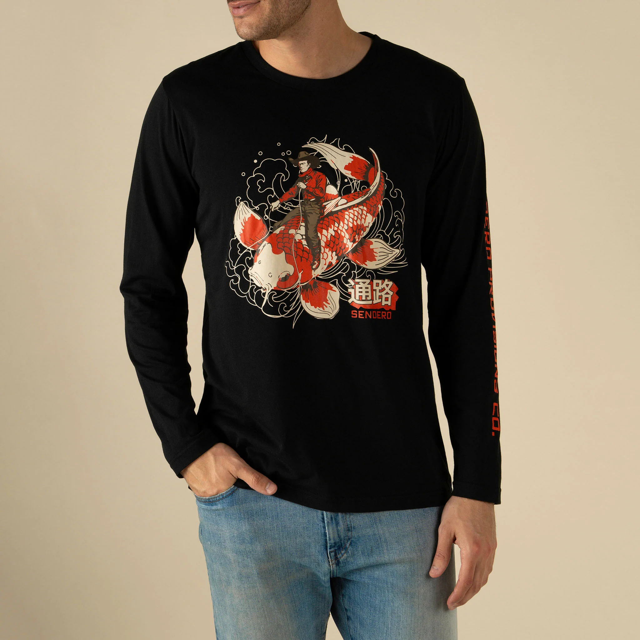 Koi Bronc Long Sleeve T-Shirt - Image 4