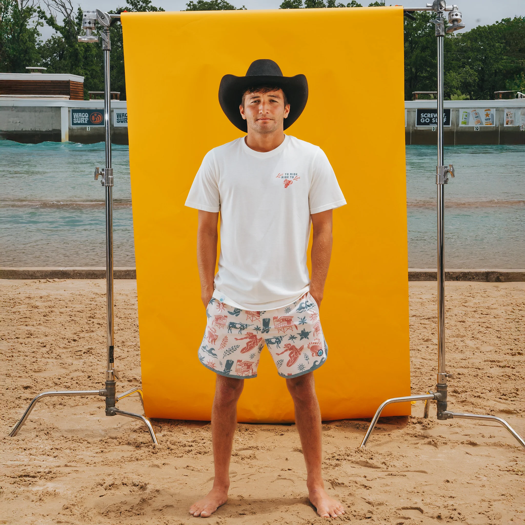 Sendero X Waco Surf Live To Ride T-Shirt - Image 5
