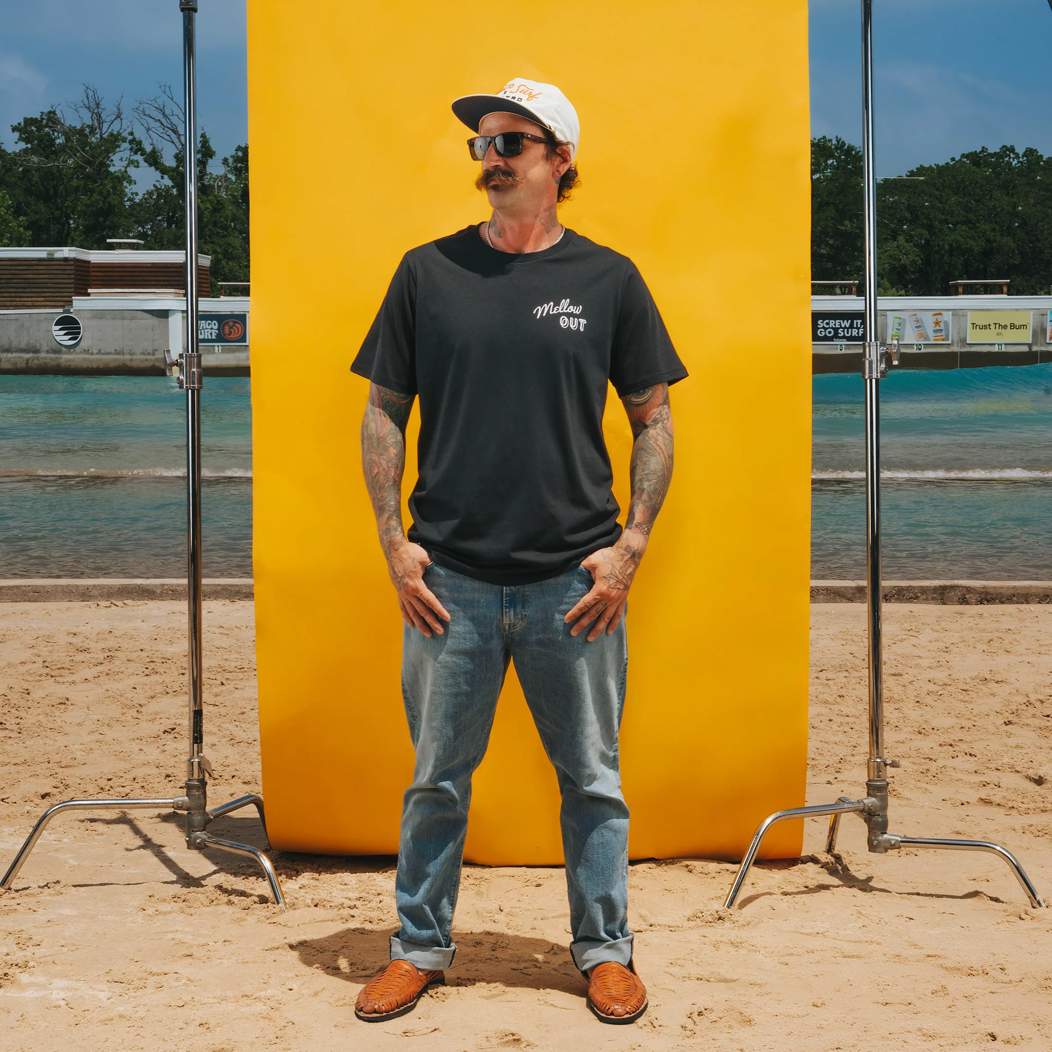Sendero X Waco Surf Mellow Out T-Shirt - Image 3