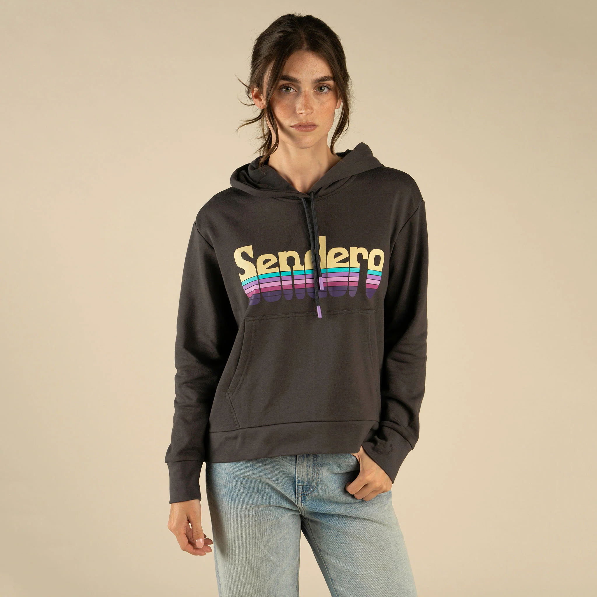 Retro Logo Boxy Hoodie