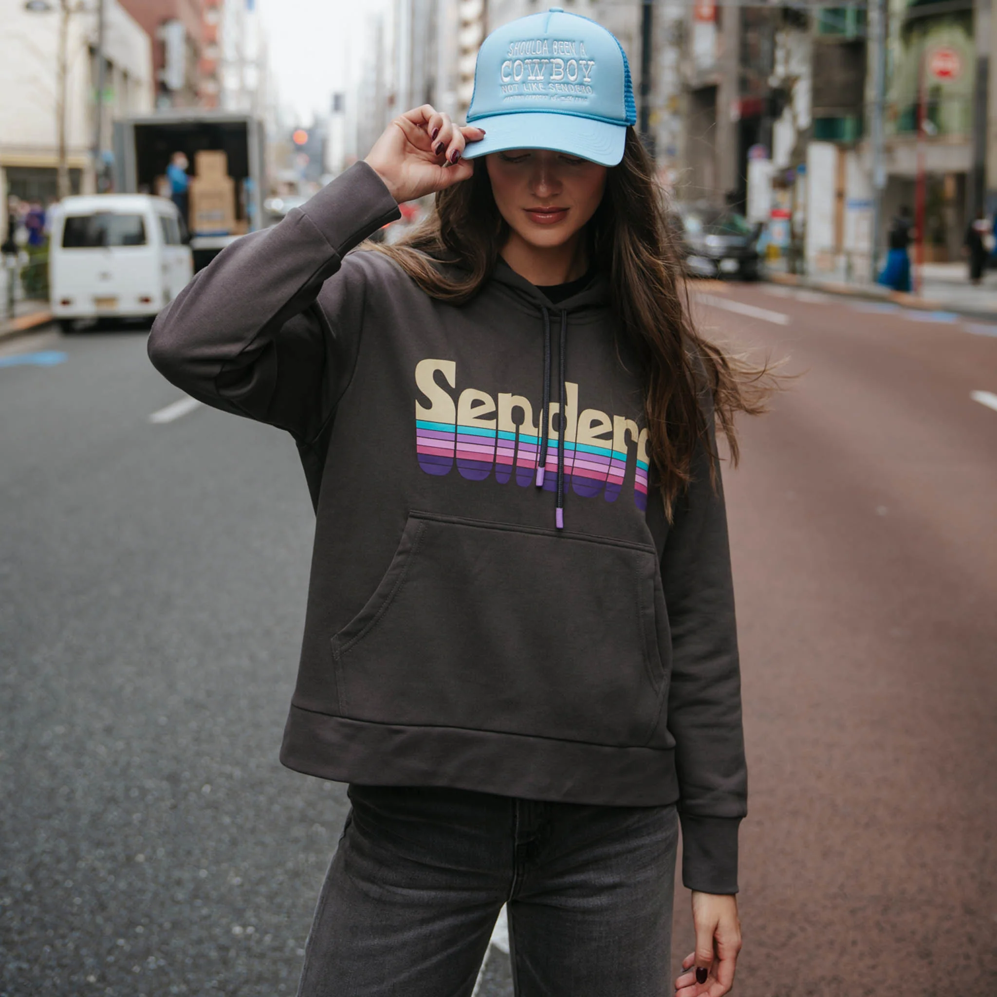 Retro Logo Boxy Hoodie - Image 2