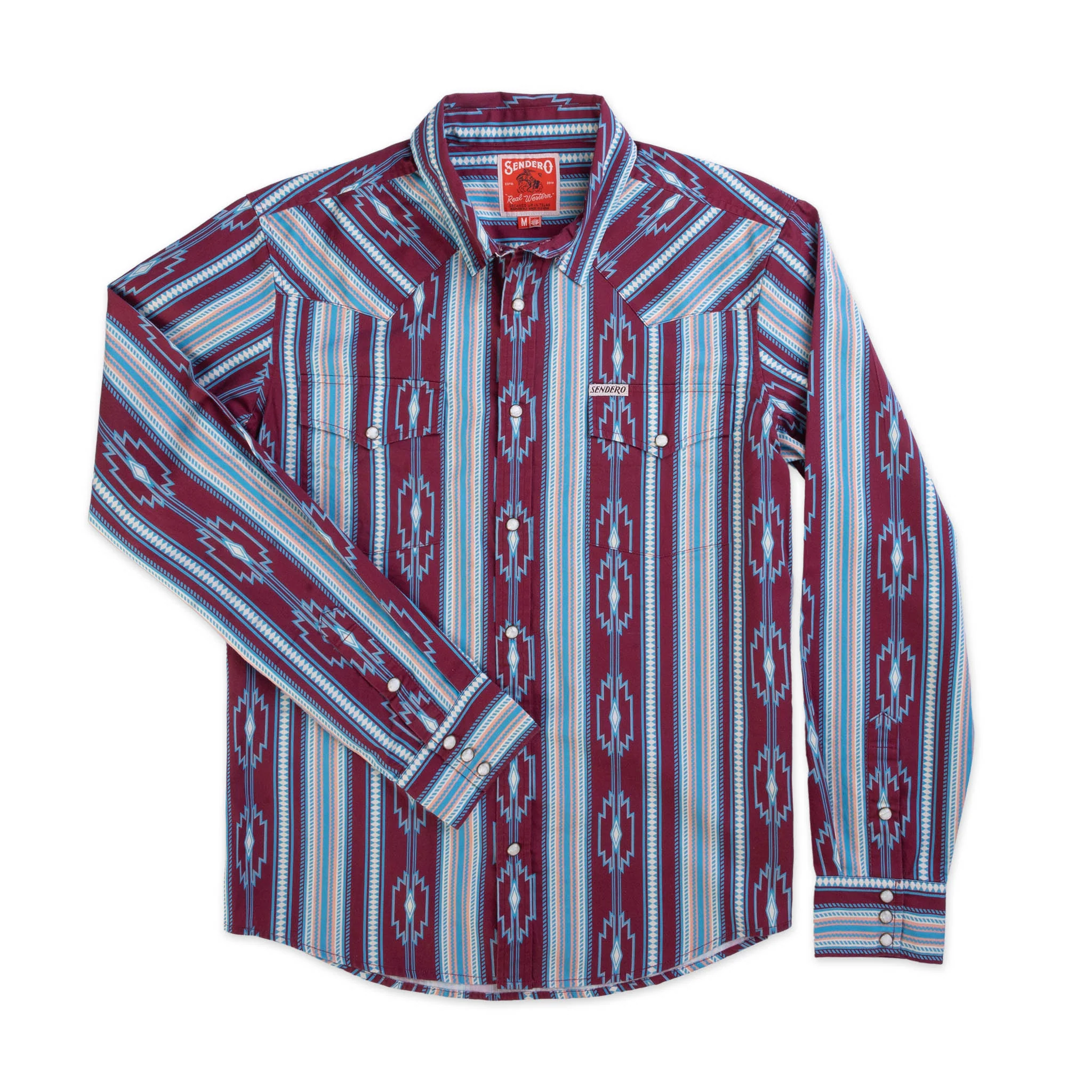 The Wyatt Pearl Snap Long Sleeve Serape Shirt