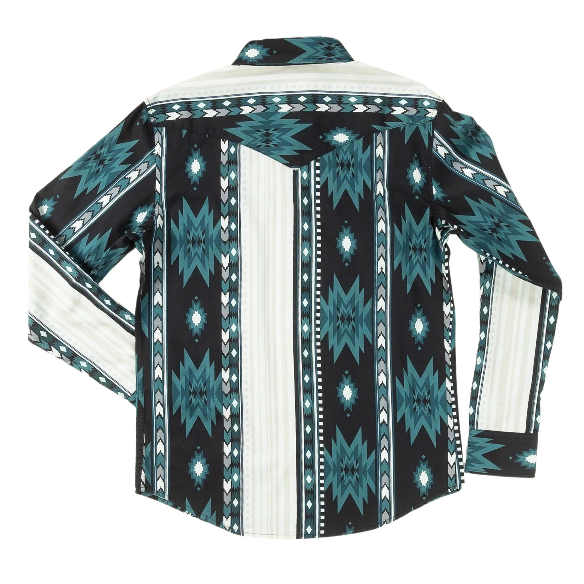 The Wyatt Pearl Snap Long Sleeve Serape Shirt - Image 15