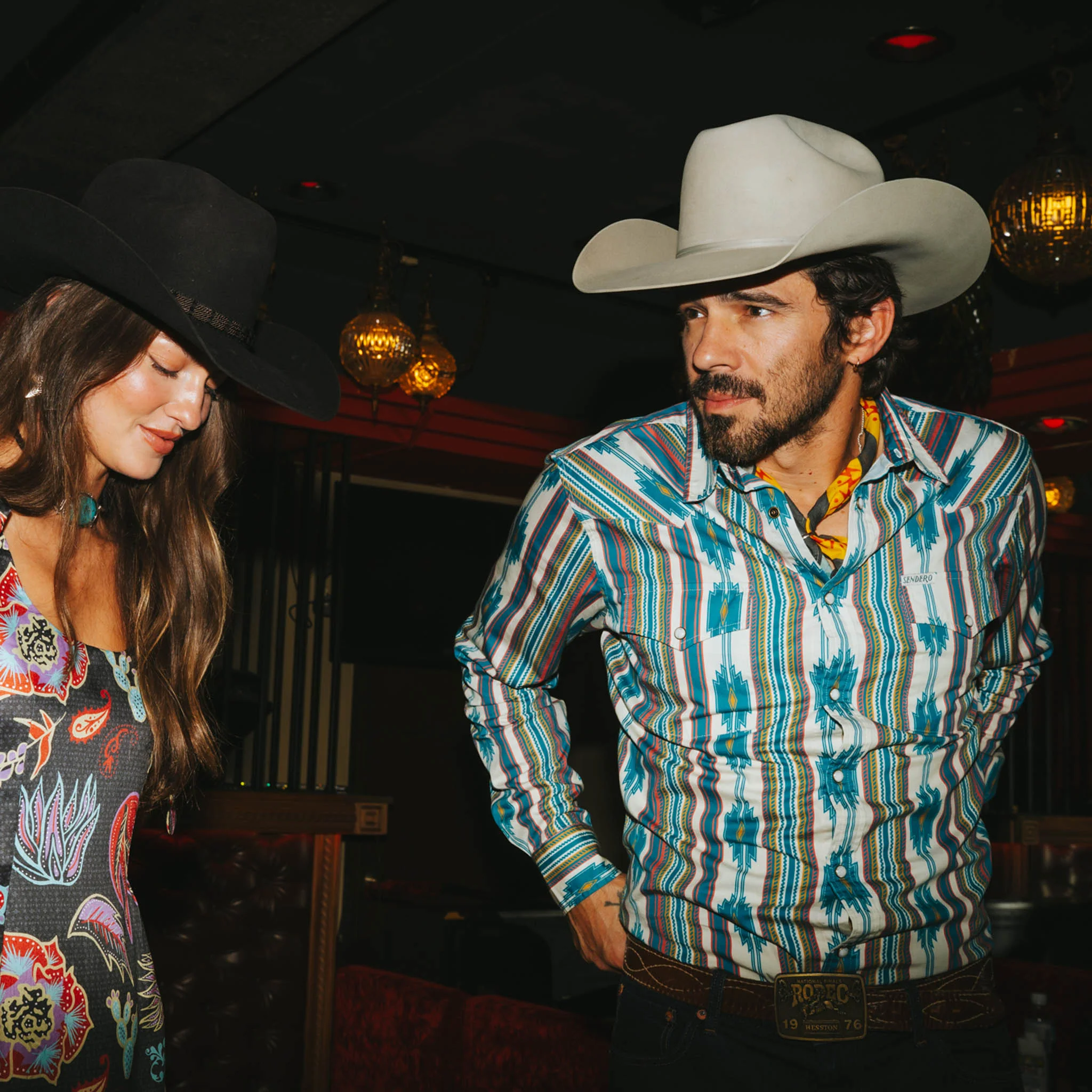 The Wyatt Pearl Snap Long Sleeve Serape Shirt - Image 23