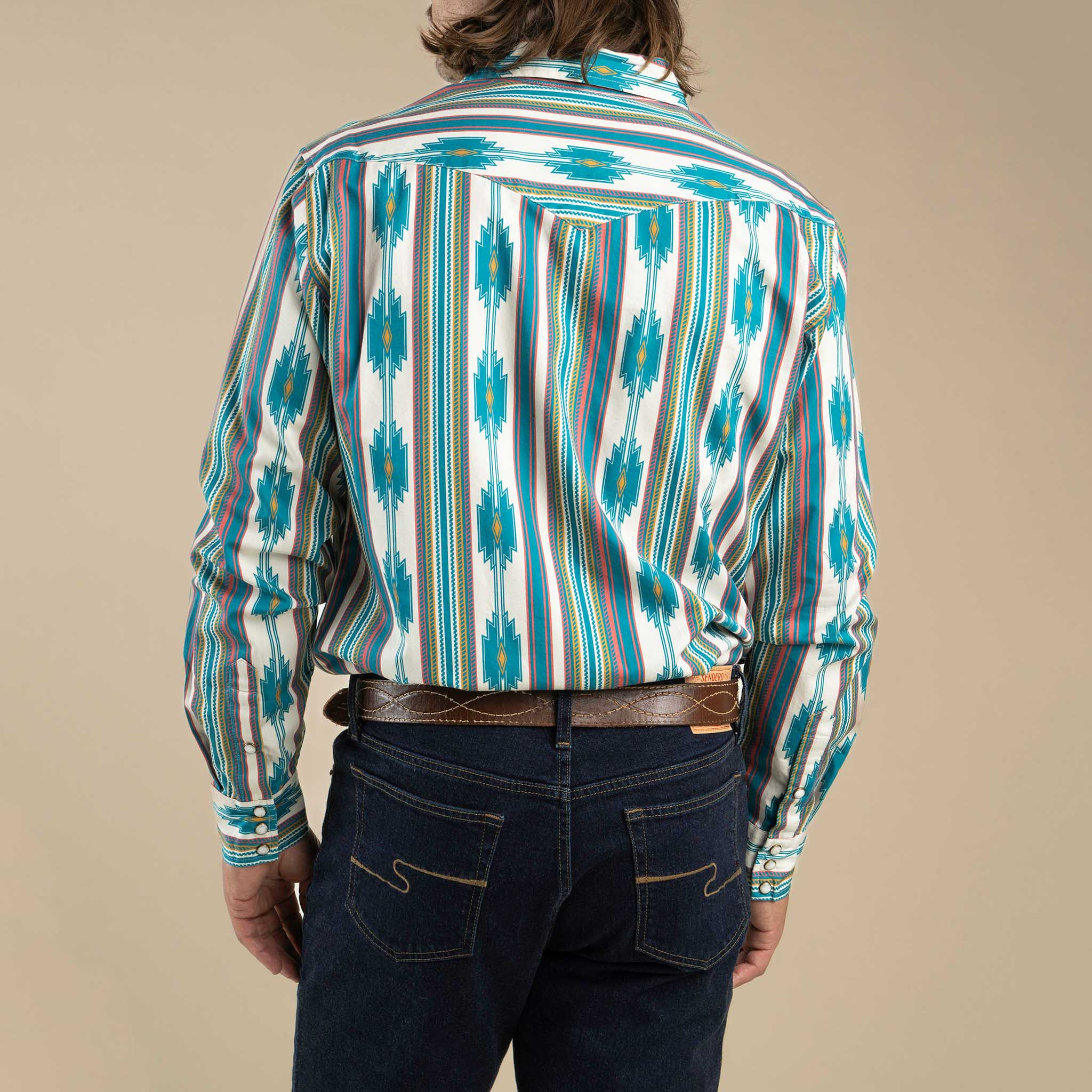 The Wyatt Pearl Snap Long Sleeve Serape Shirt - Image 25