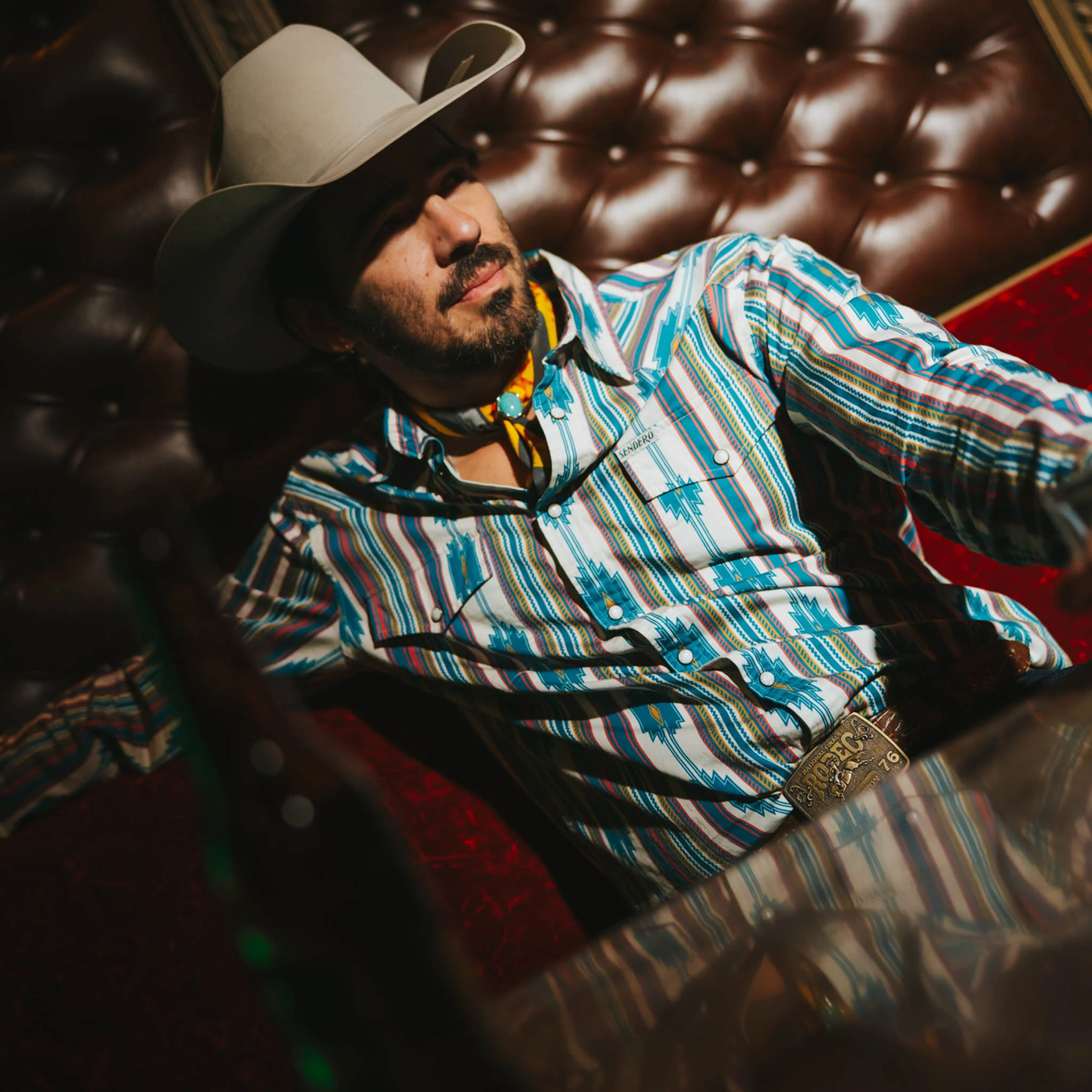 The Wyatt Pearl Snap Long Sleeve Serape Shirt - Image 26
