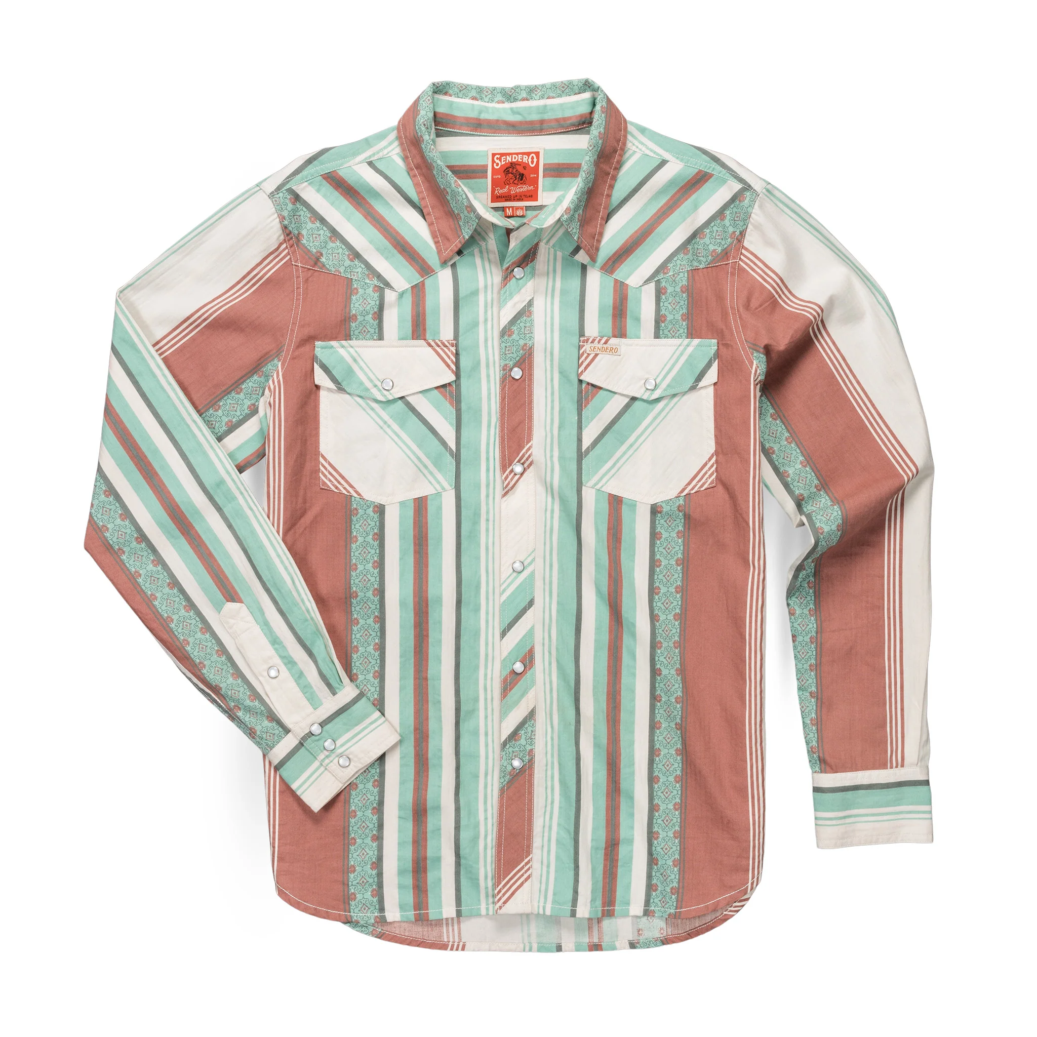 The Wyatt Pearl Snap Long Sleeve Serape Shirt - Image 28