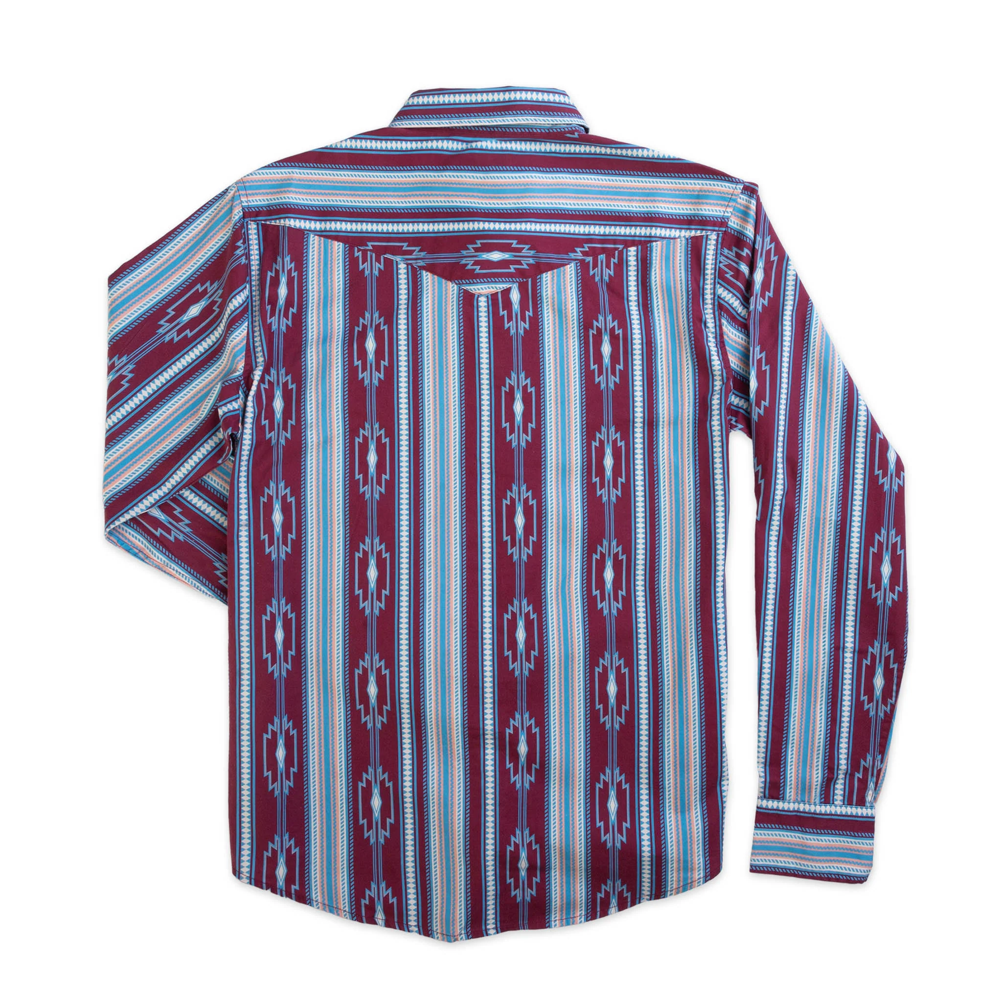 The Wyatt Pearl Snap Long Sleeve Serape Shirt - Image 6