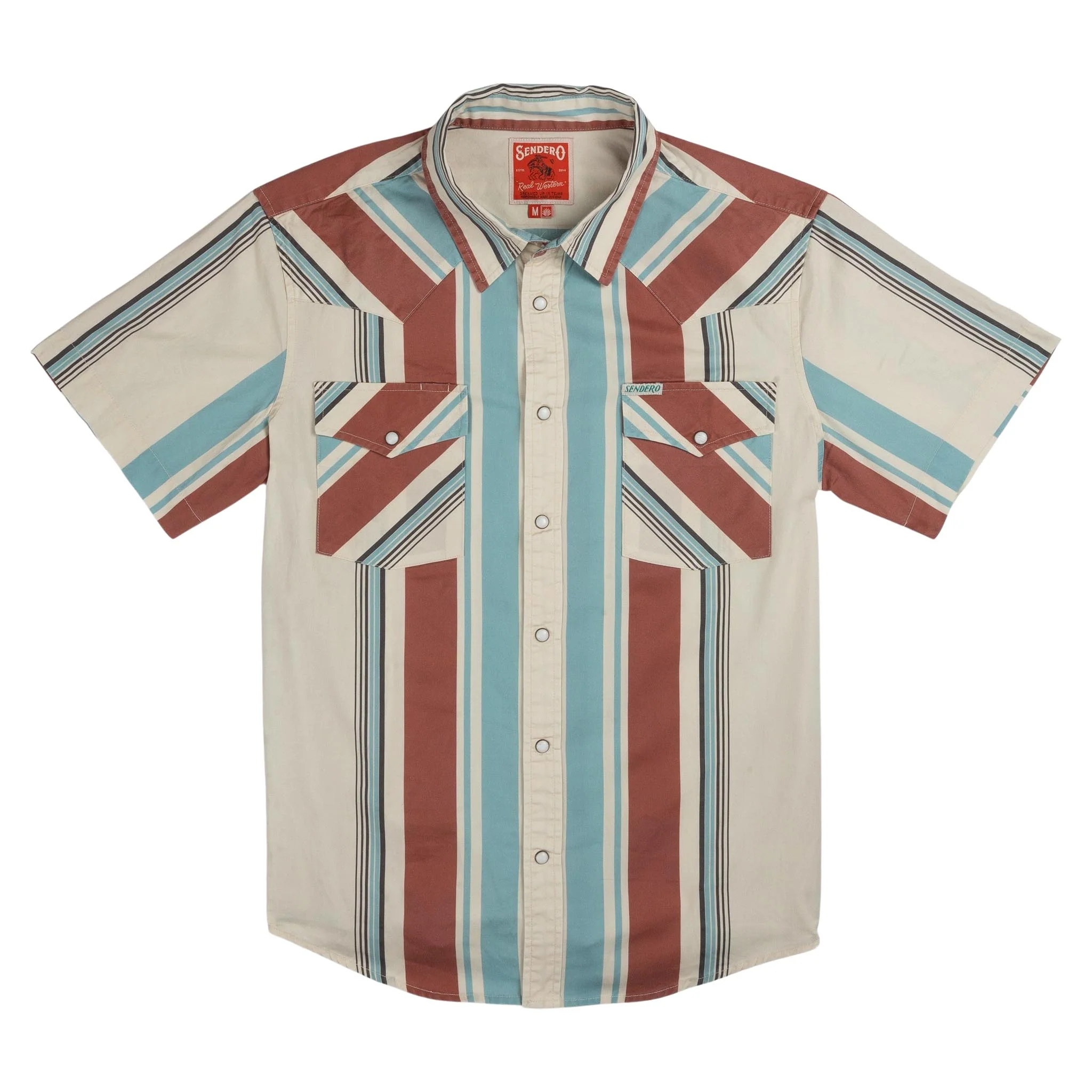 The Wyatt Pearl Snap Short Sleeve Serape Shirt