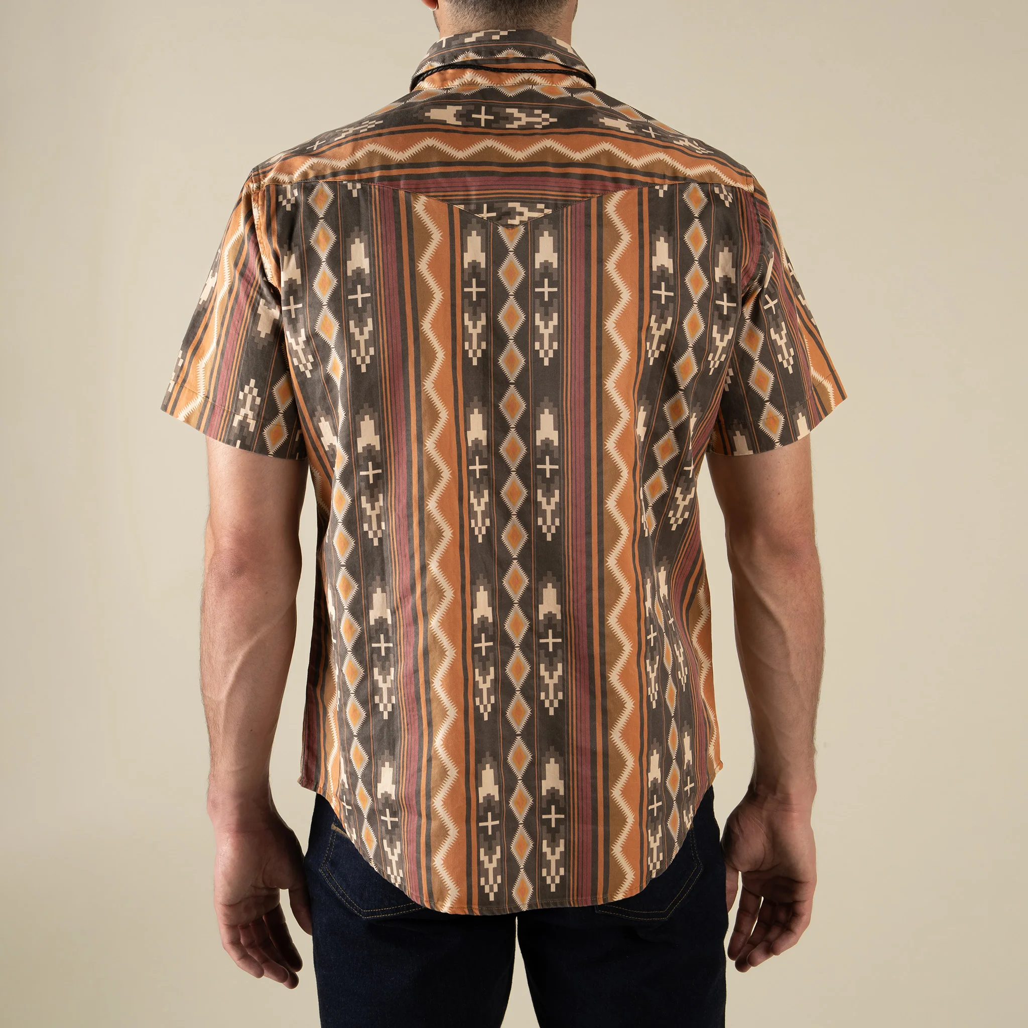 The Wyatt Pearl Snap Short Sleeve Serape Shirt - Image 12