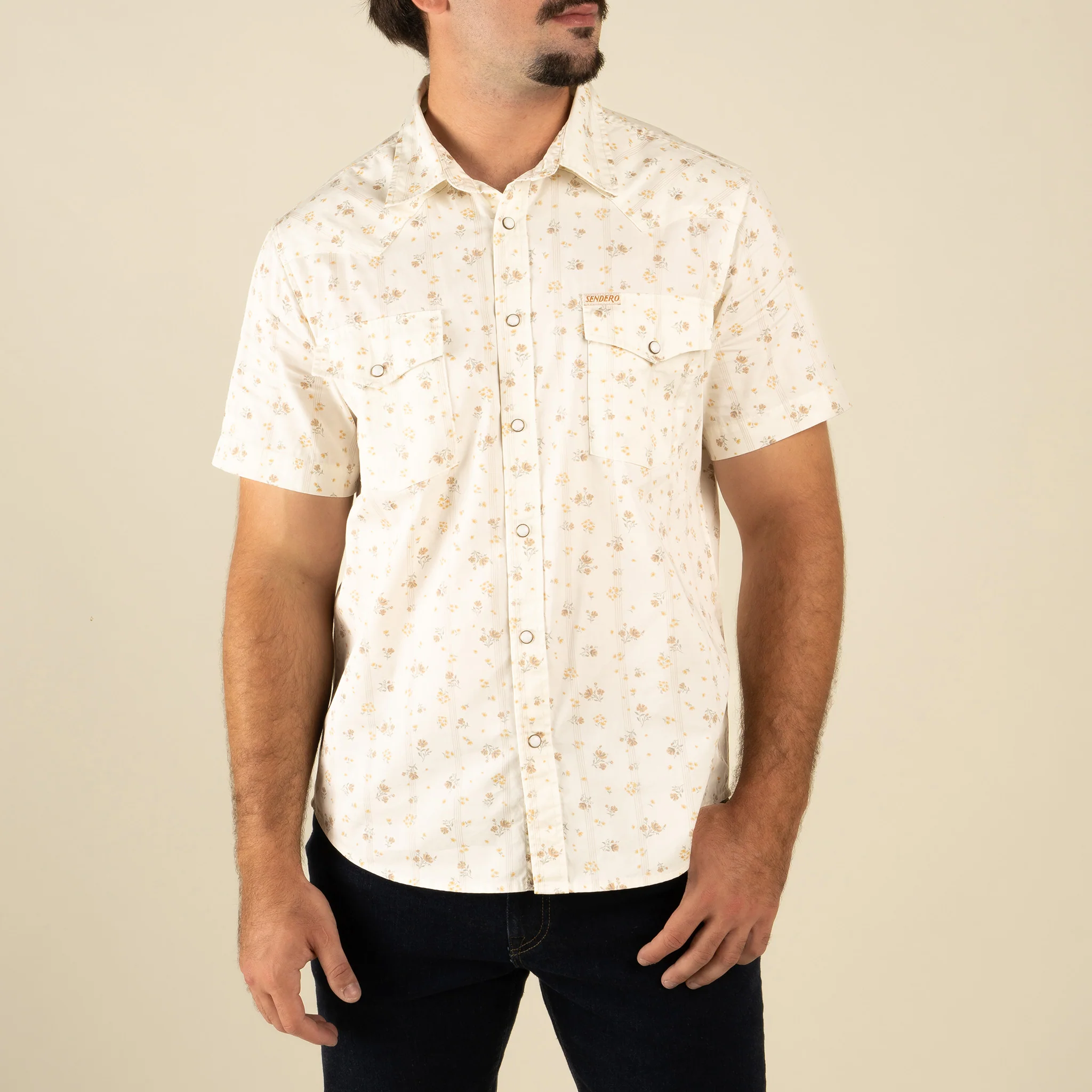 The Wyatt Pearl Snap Short Sleeve Serape Shirt - Image 16