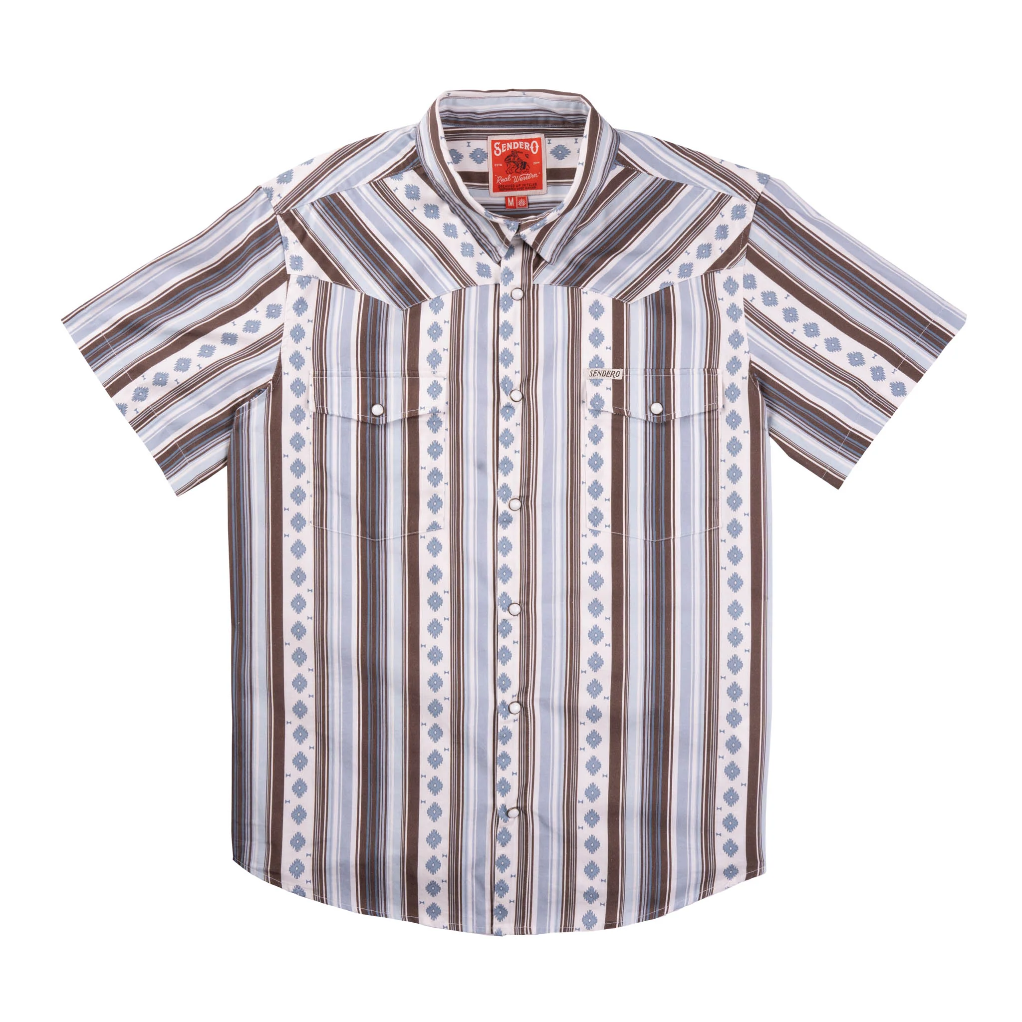 The Wyatt Pearl Snap Short Sleeve Serape Shirt - Image 25