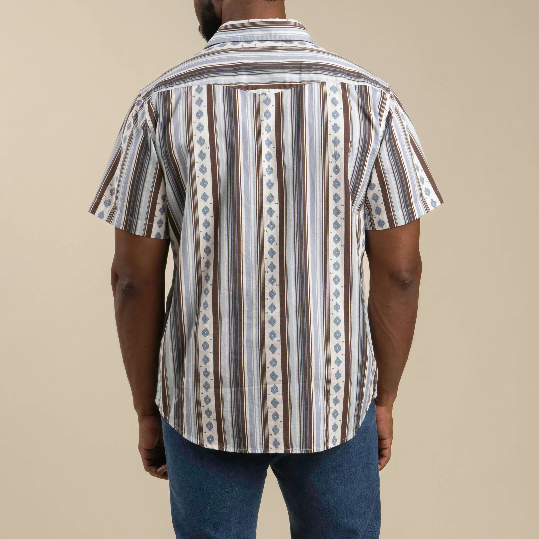 The Wyatt Pearl Snap Short Sleeve Serape Shirt - Image 28