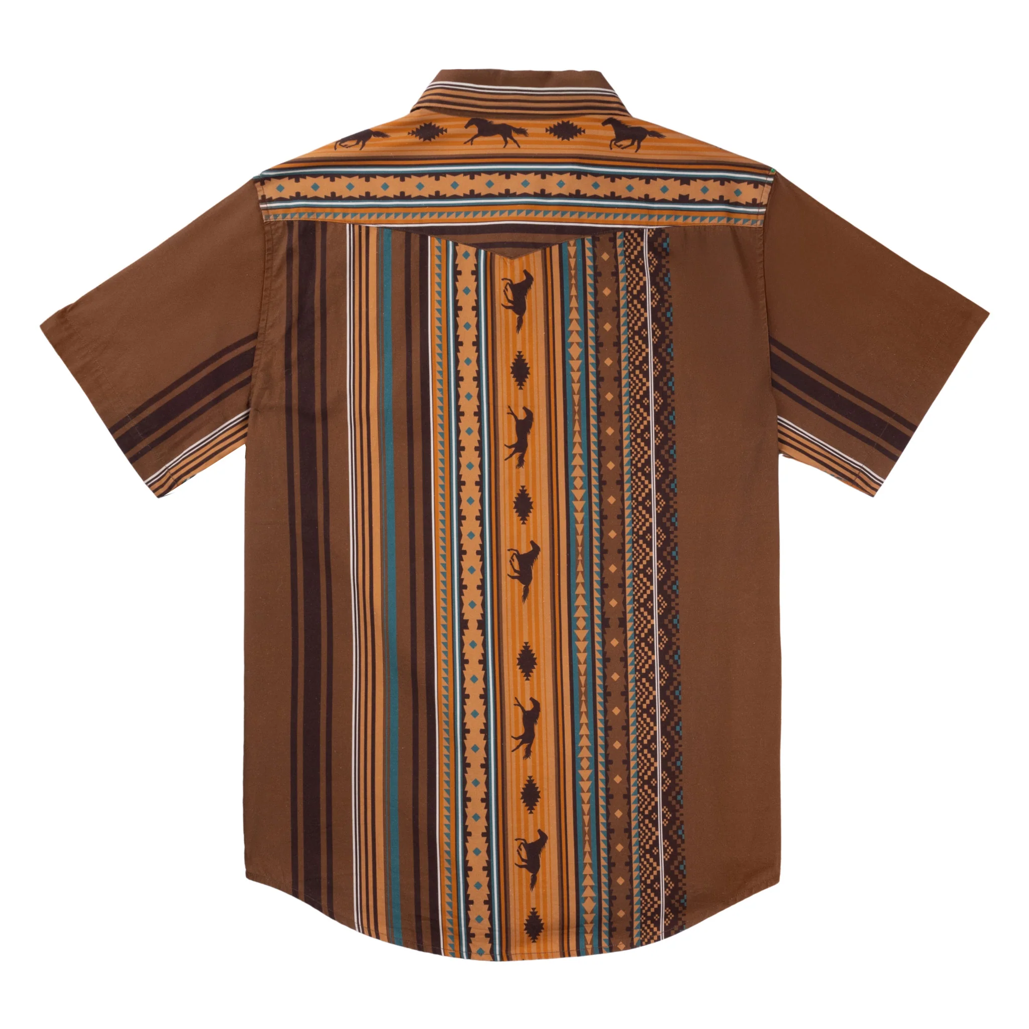 The Wyatt Pearl Snap Short Sleeve Serape Shirt - Image 34