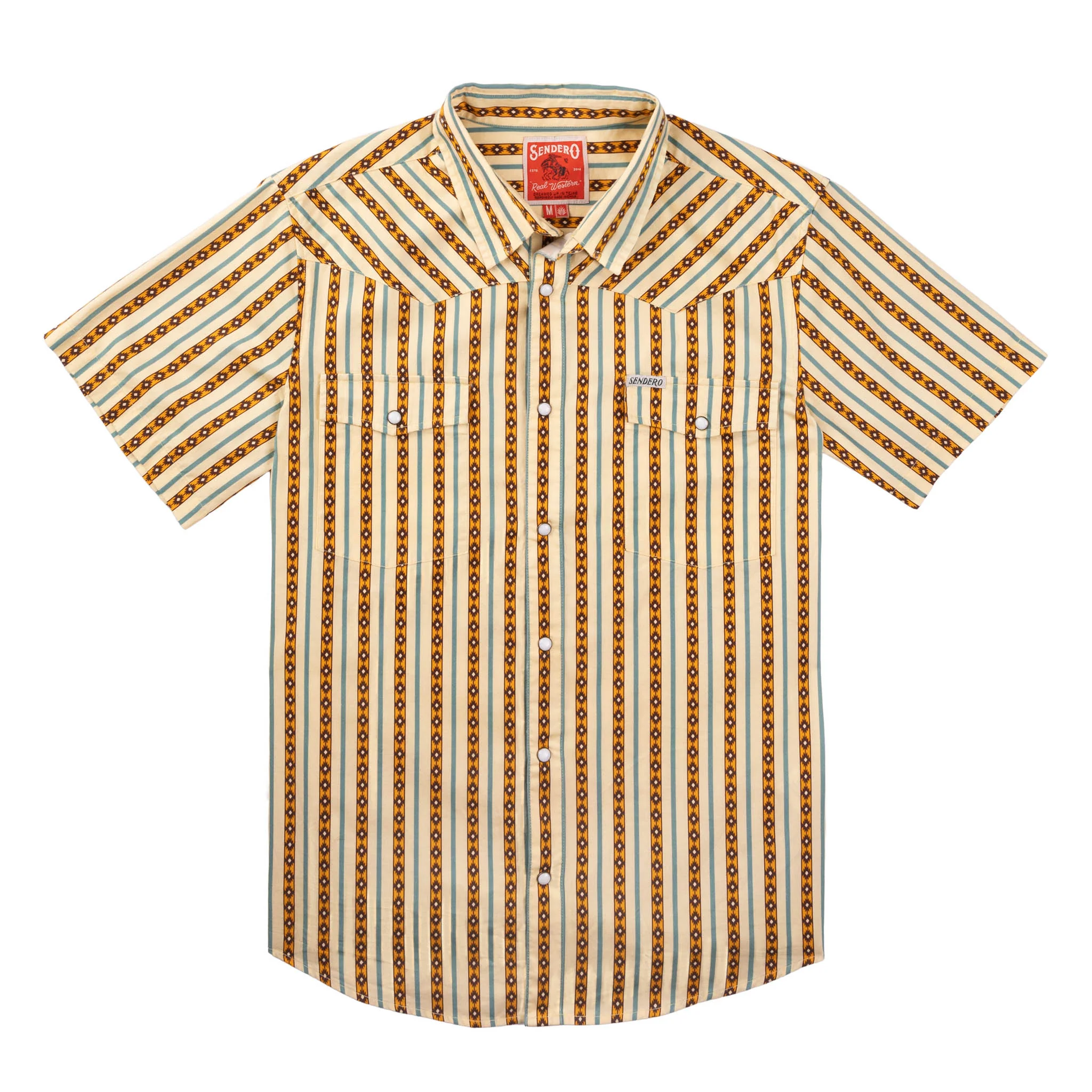 The Wyatt Pearl Snap Short Sleeve Serape Shirt - Image 40
