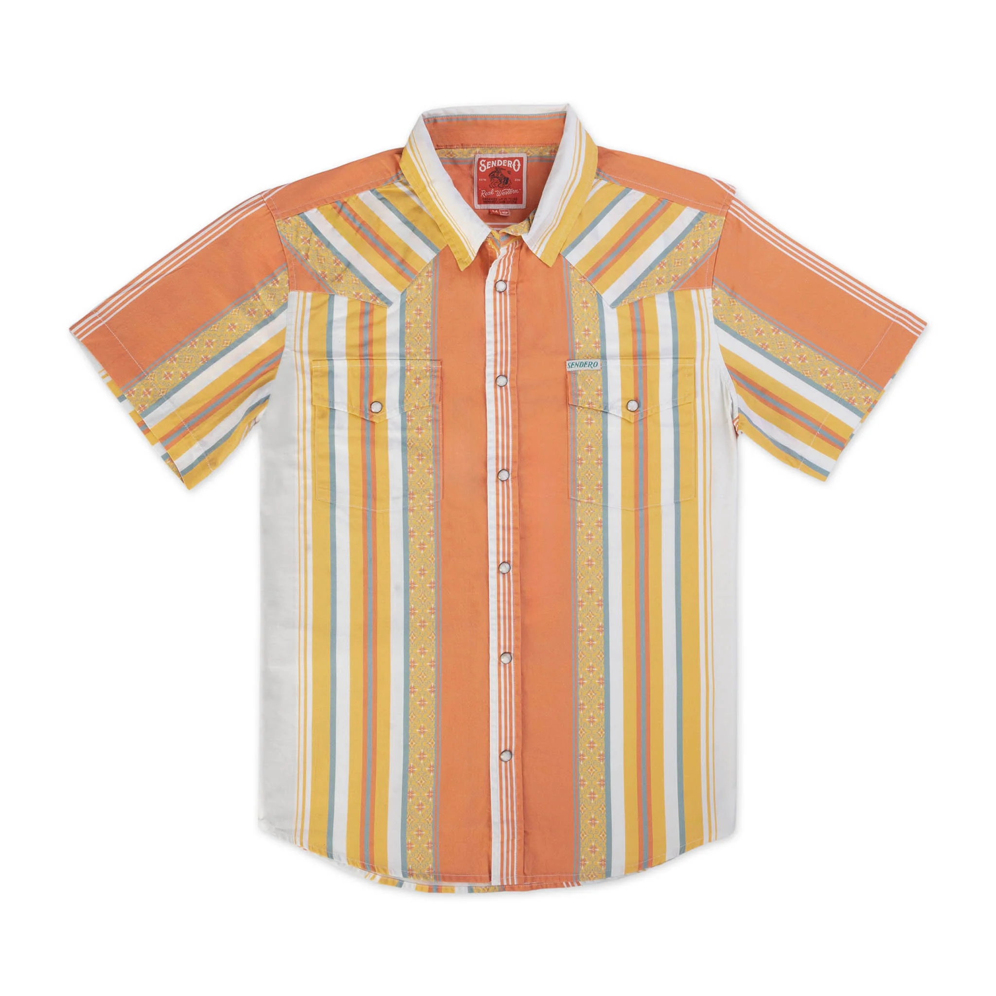 The Wyatt Pearl Snap Short Sleeve Serape Shirt - Image 42