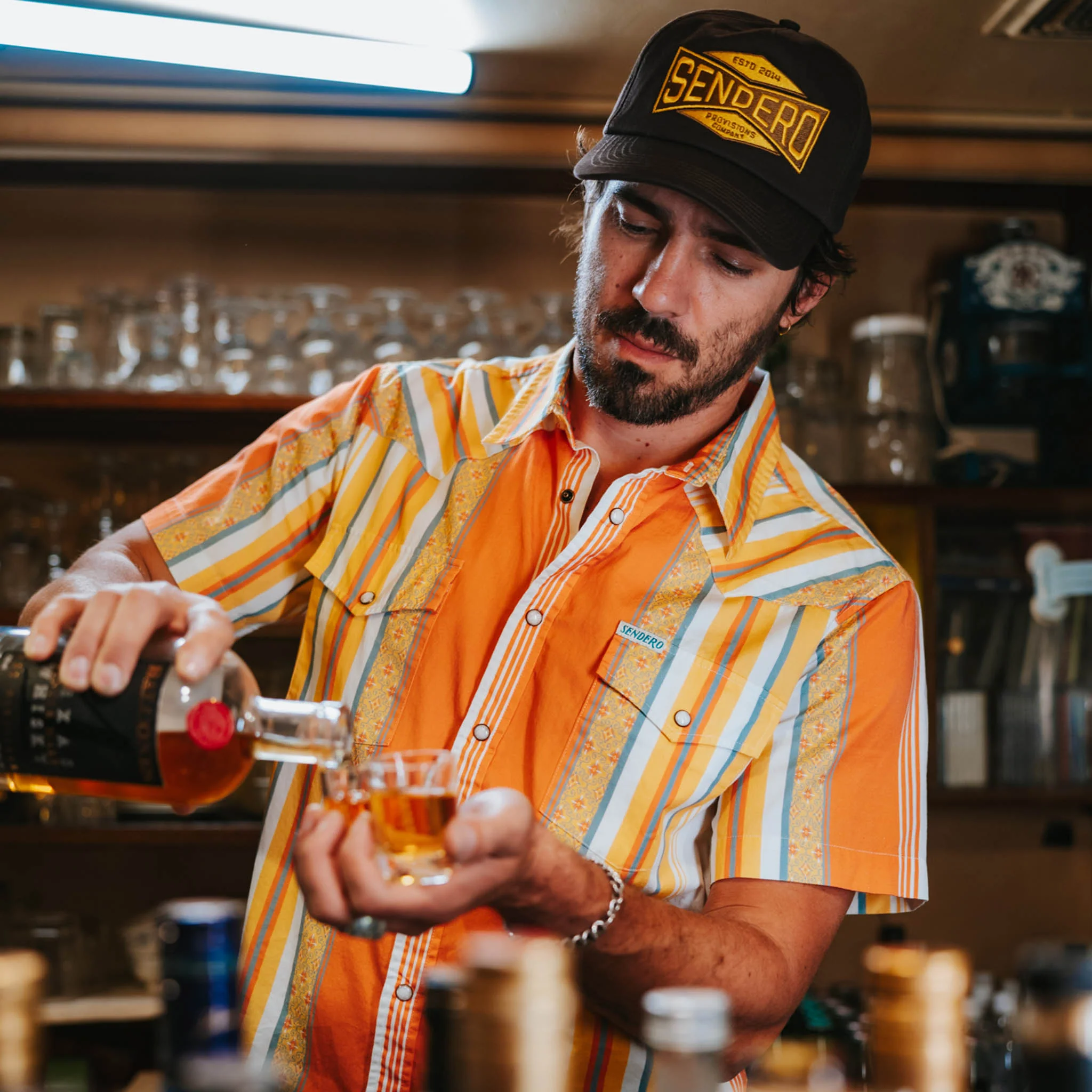 The Wyatt Pearl Snap Short Sleeve Serape Shirt - Image 43