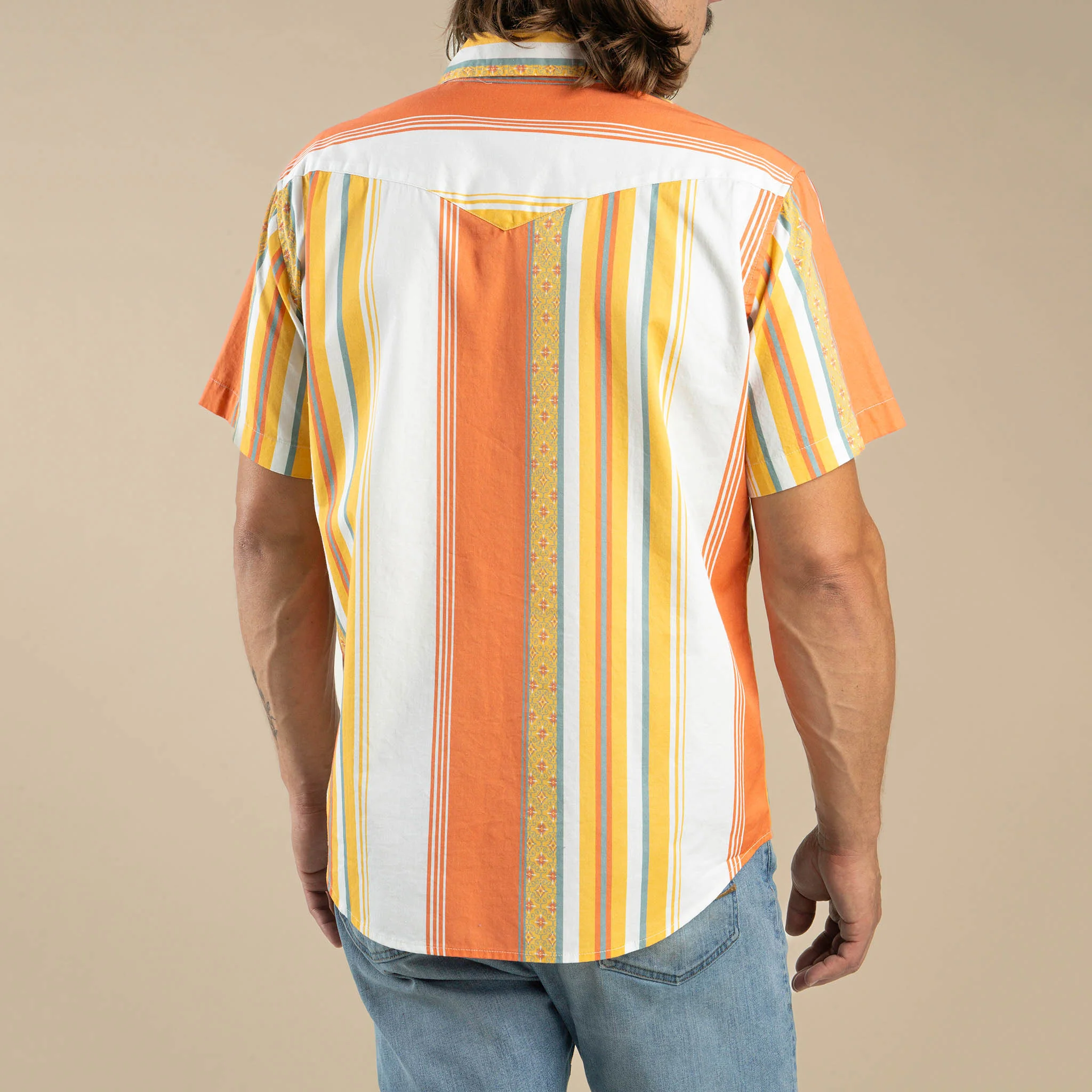 The Wyatt Pearl Snap Short Sleeve Serape Shirt - Image 45
