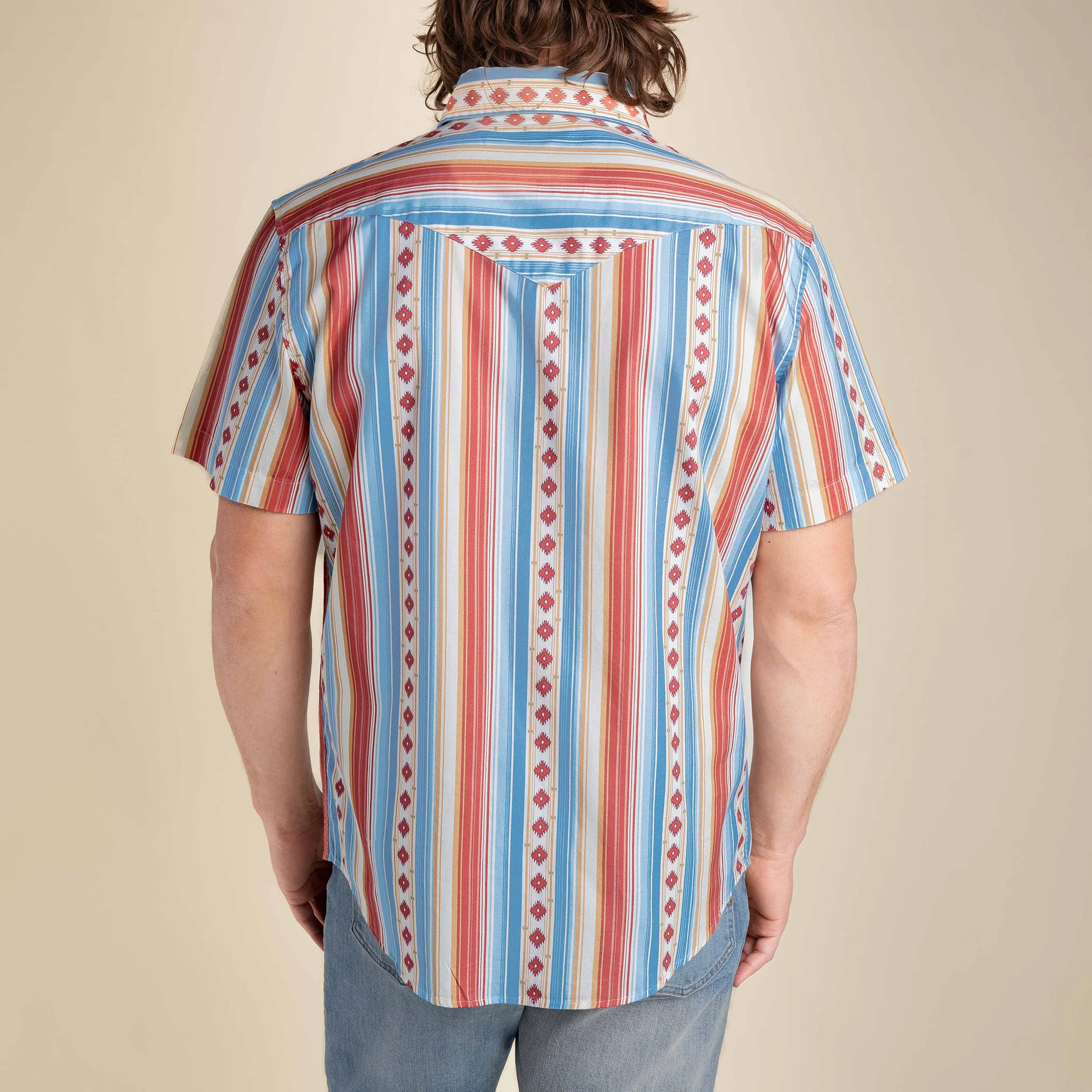 The Wyatt Pearl Snap Short Sleeve Serape Shirt - Image 59