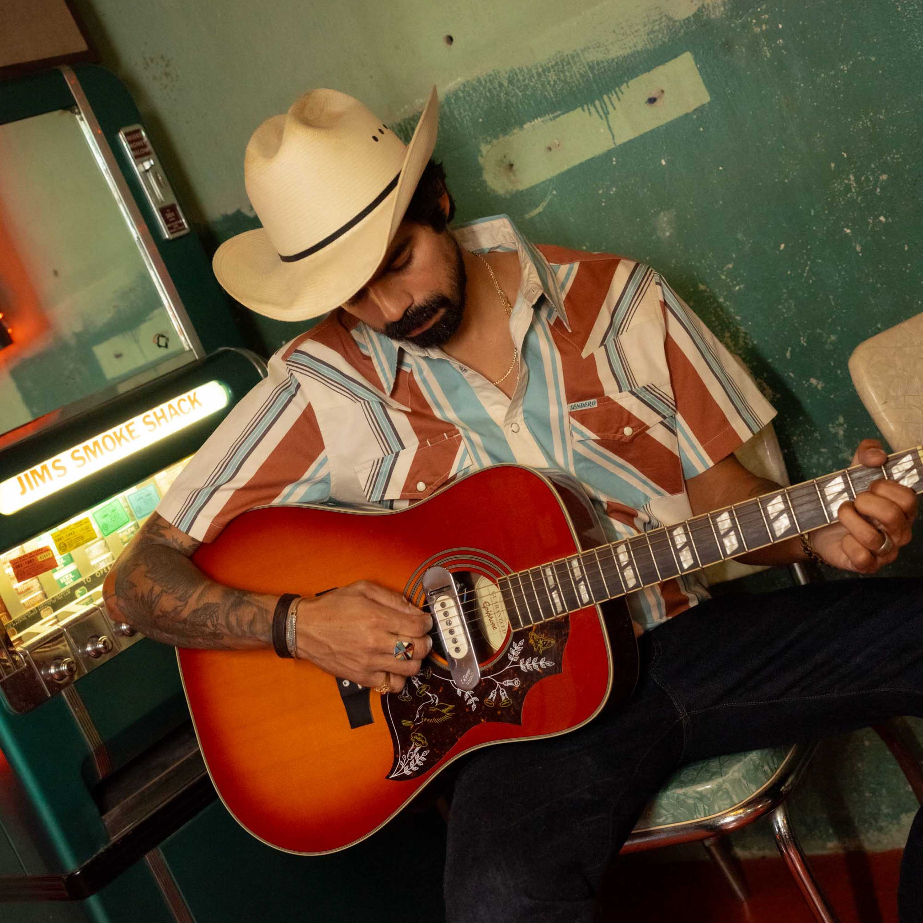 The Wyatt Pearl Snap Short Sleeve Serape Shirt - Image 6