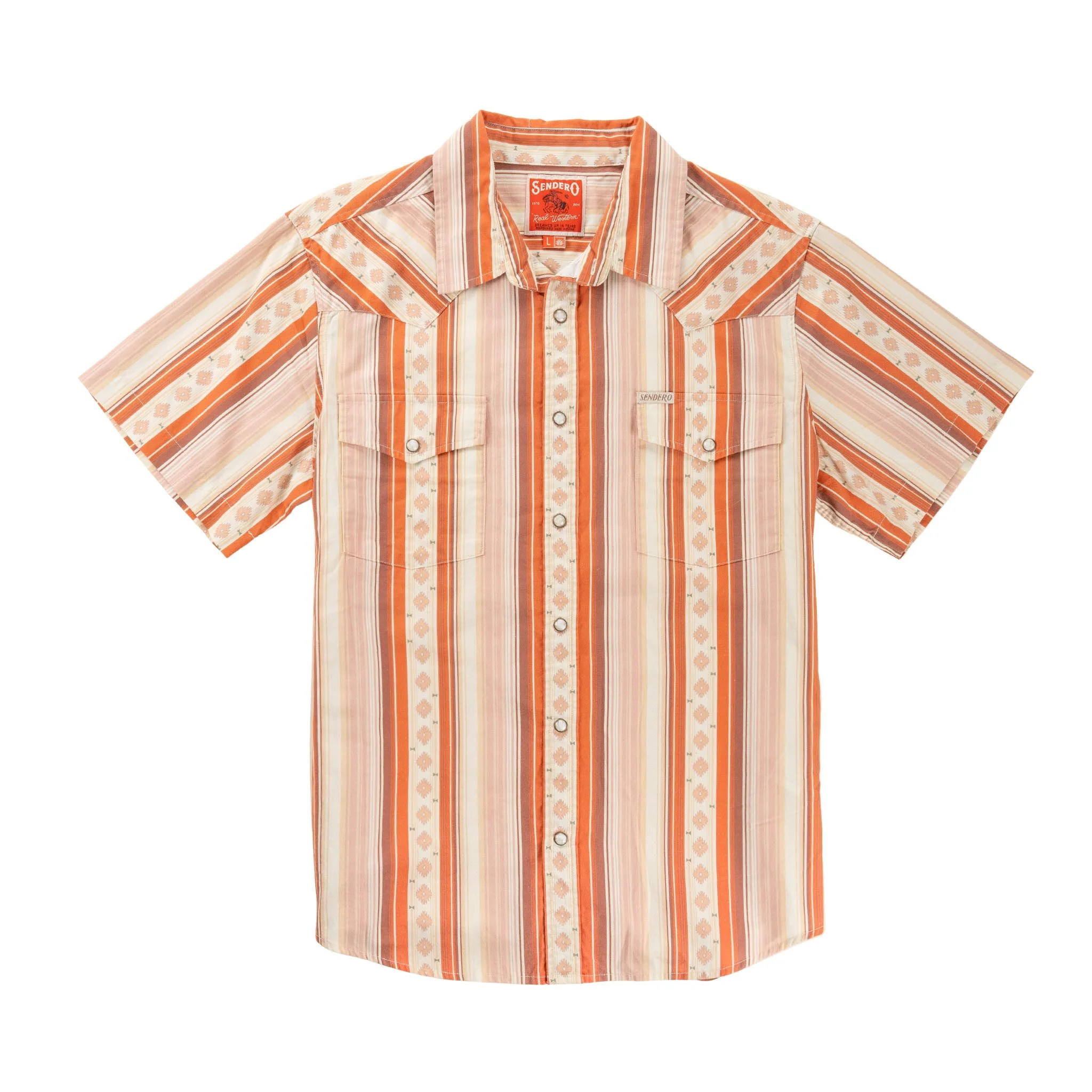 The Wyatt Pearl Snap Short Sleeve Serape Shirt - Image 69