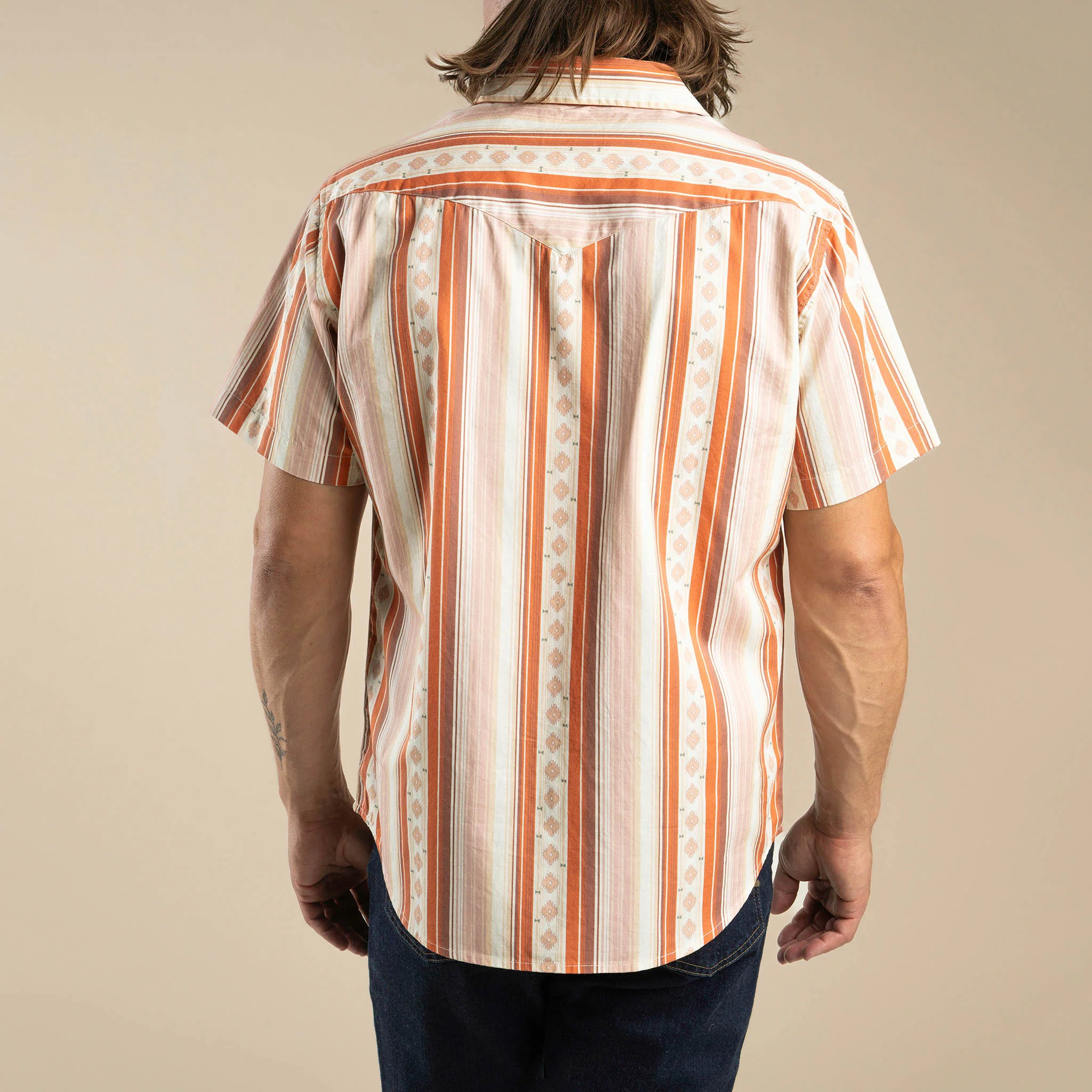 The Wyatt Pearl Snap Short Sleeve Serape Shirt - Image 72