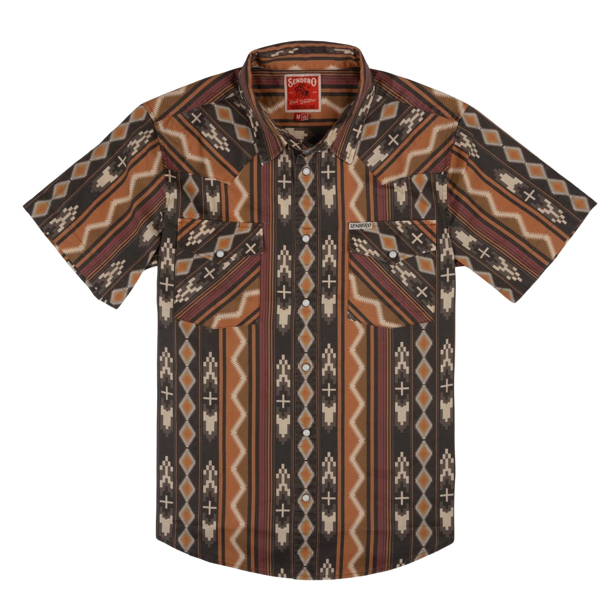 The Wyatt Pearl Snap Short Sleeve Serape Shirt - Image 8