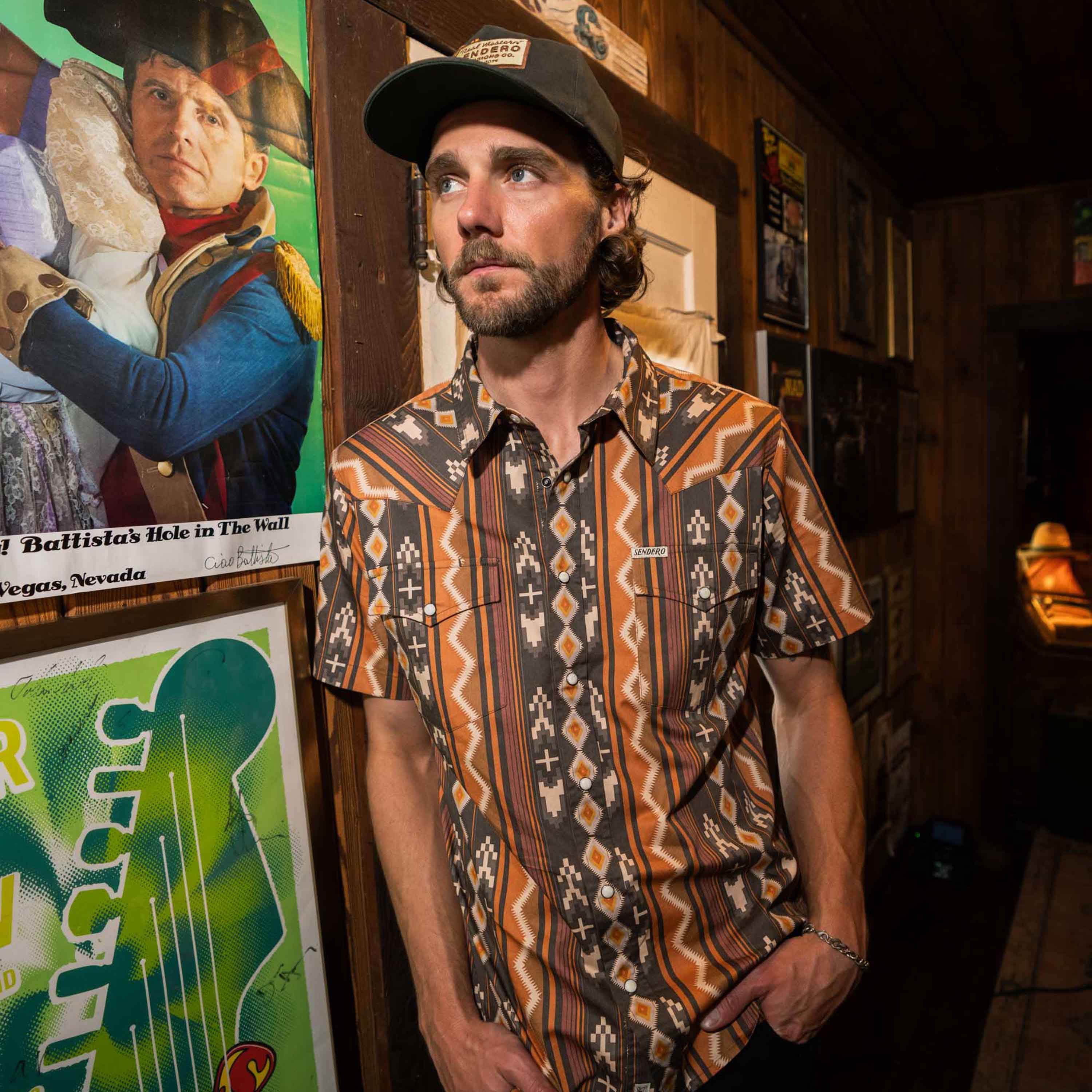 The Wyatt Pearl Snap Short Sleeve Serape Shirt - Image 9