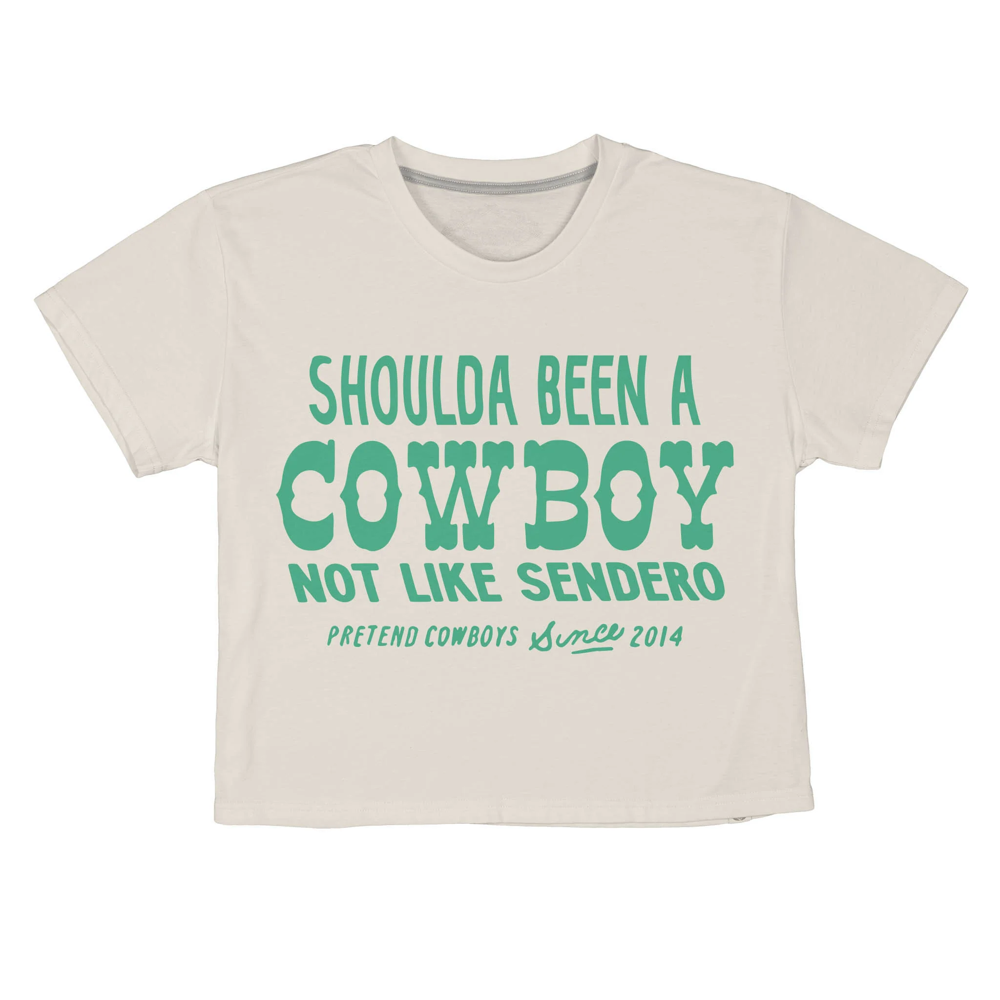 Shoulda Been A Cowboy Boxy Tee - Image 4