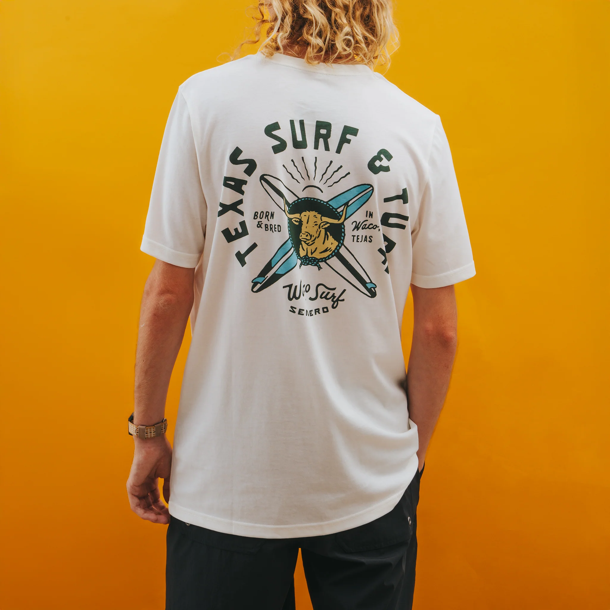 Sendero X Waco Surf Texas Surf and Turf T-shirt
