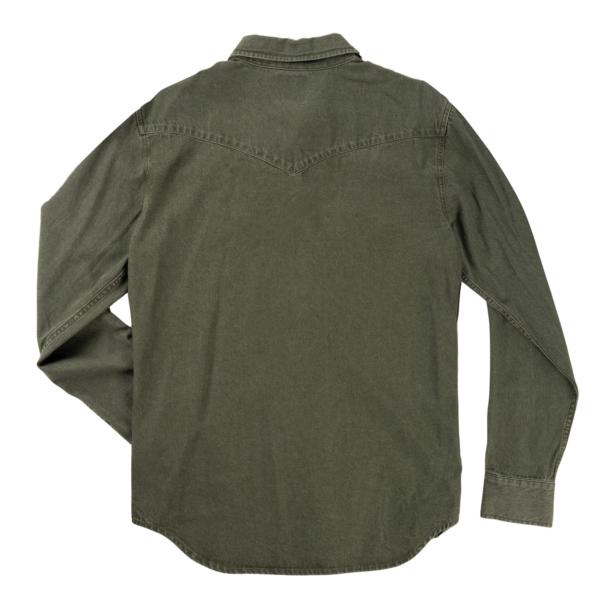 The Wyatt Pearl Snap Long Sleeve Denim Shirt - Image 16