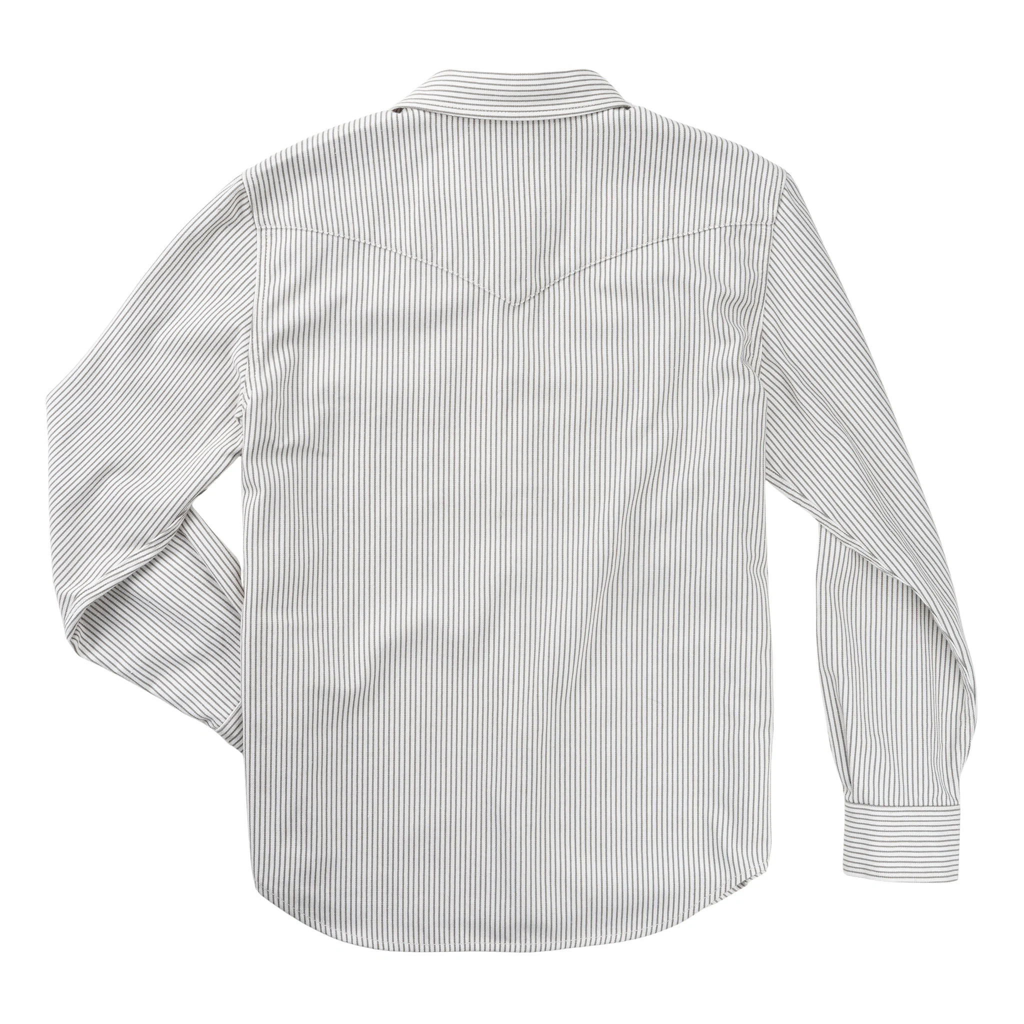 The Wyatt Pearl Snap Long Sleeve Denim Shirt - Image 28