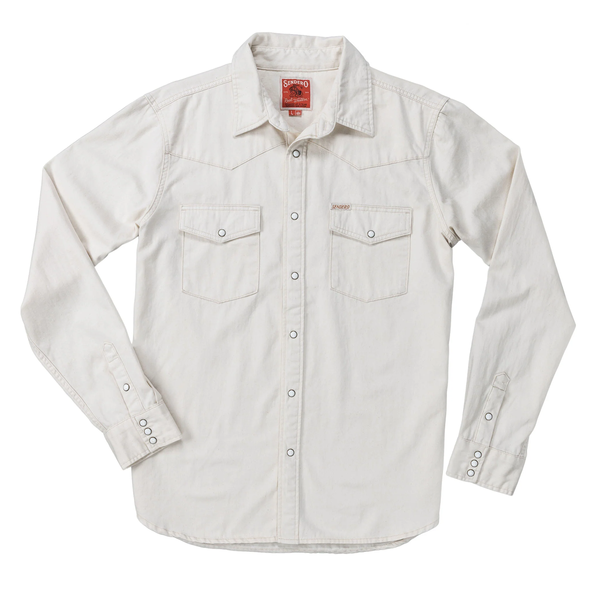 The Wyatt Pearl Snap Long Sleeve Denim Shirt - Image 29