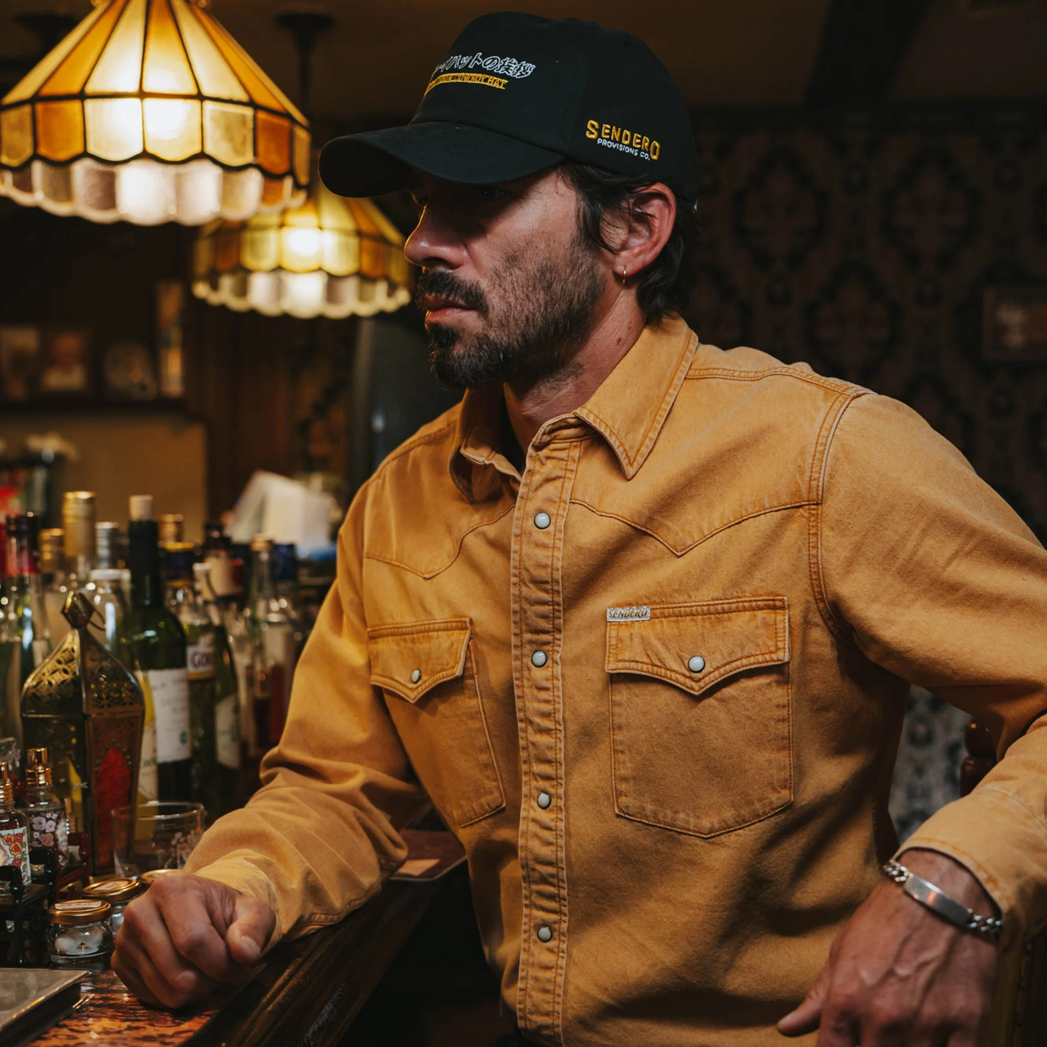 The Wyatt Pearl Snap Long Sleeve Denim Shirt - Image 42